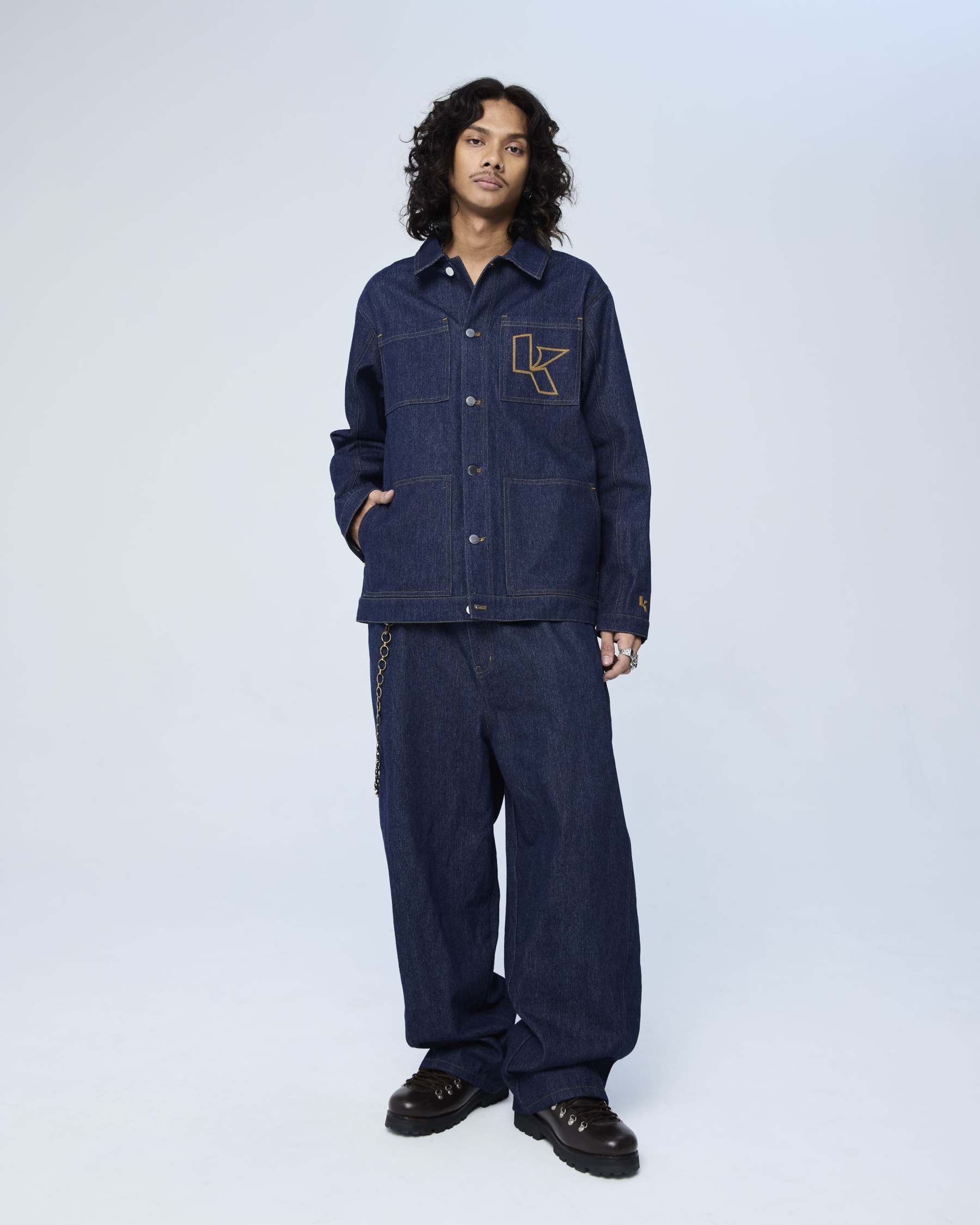 Dark Blue Signature Denim Jacket