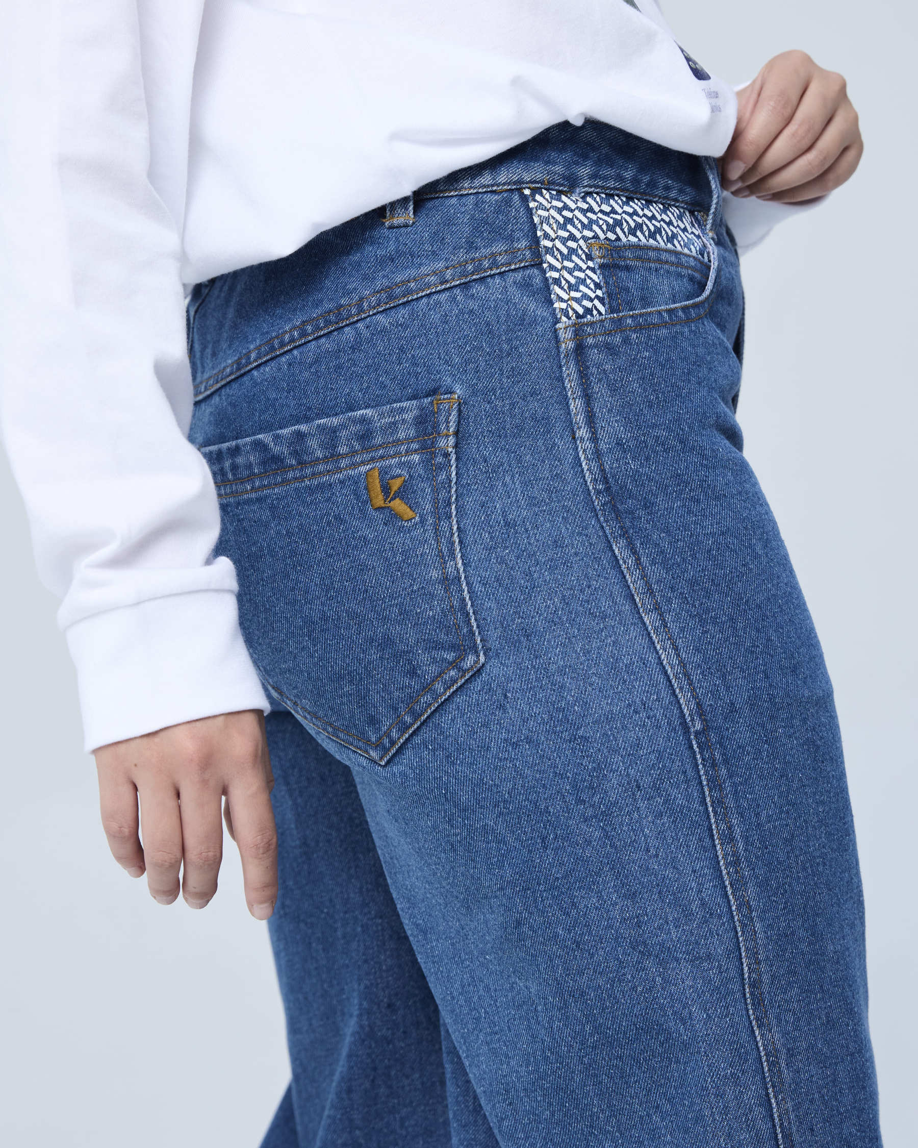 Blue Stamp Denim Regular Straight Jeans