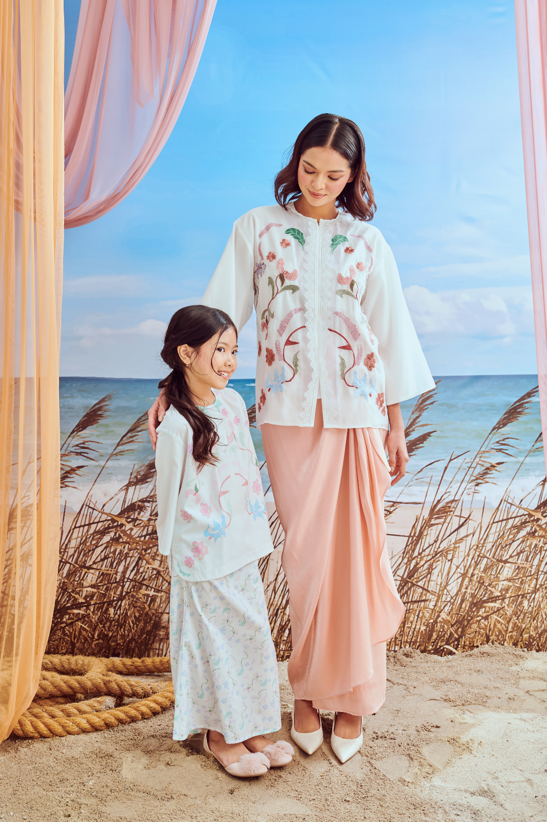 Mini Hanna White Kurung