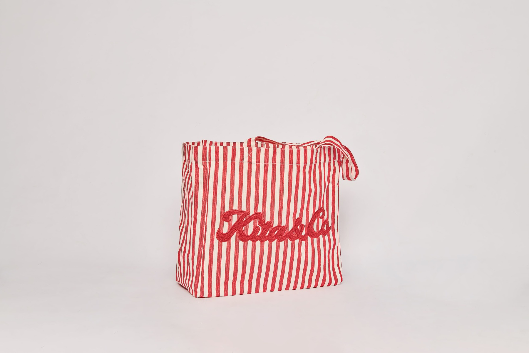 Red Stripes Capsule Tote Bag