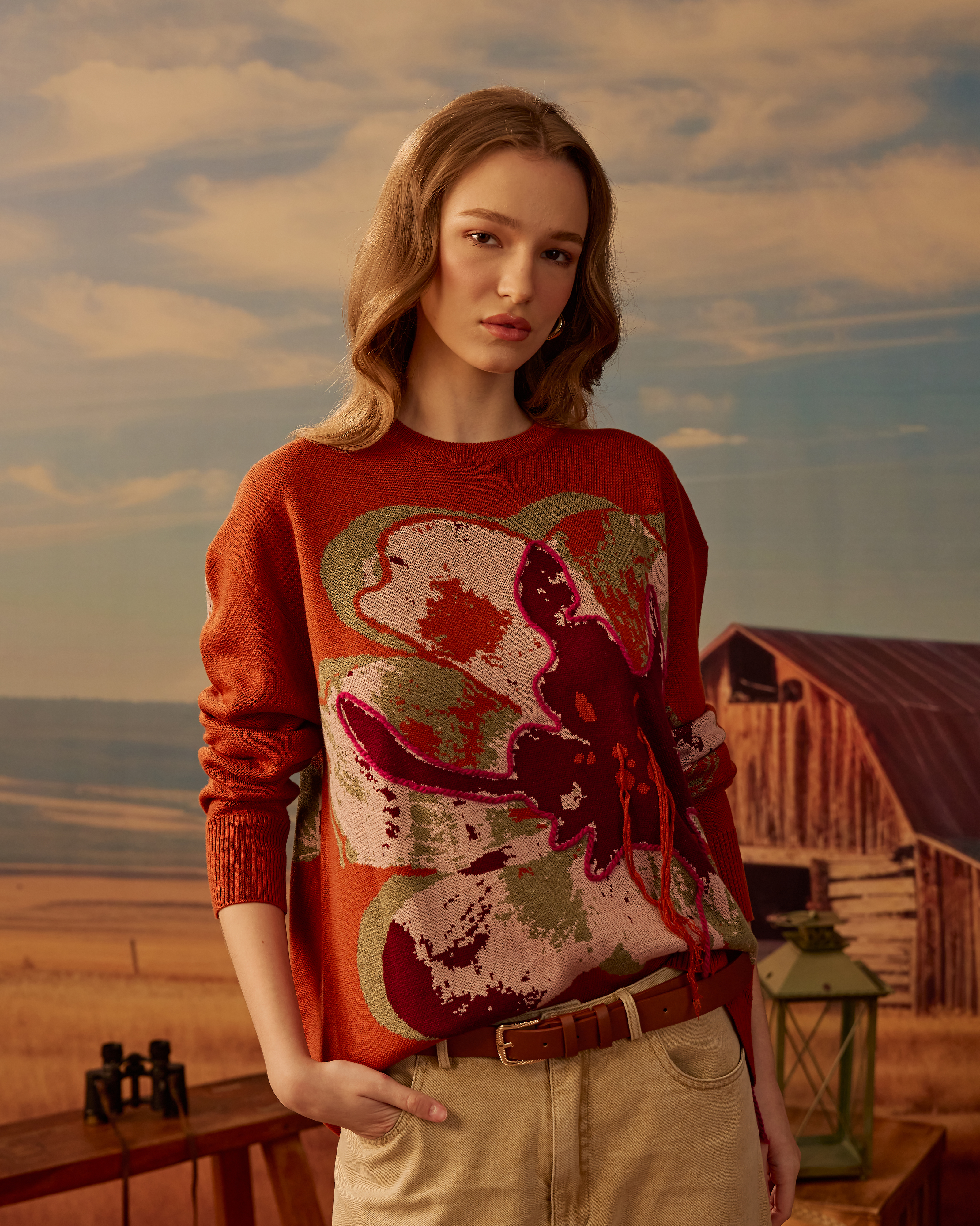 Leana Knitted Wool Top