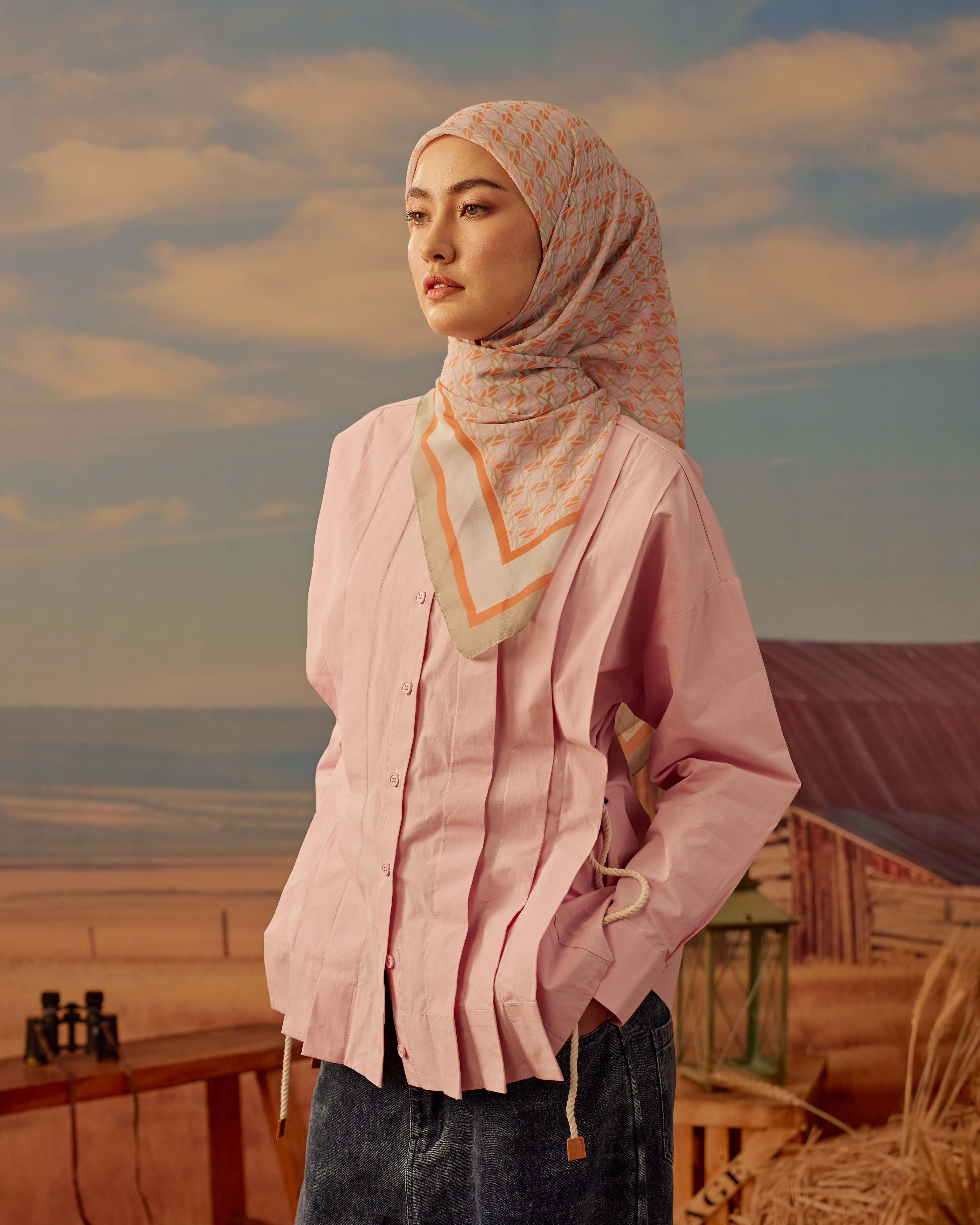 Sahara Pleated Shirt