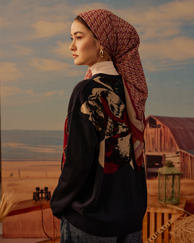 Arica Square Voile Scarf