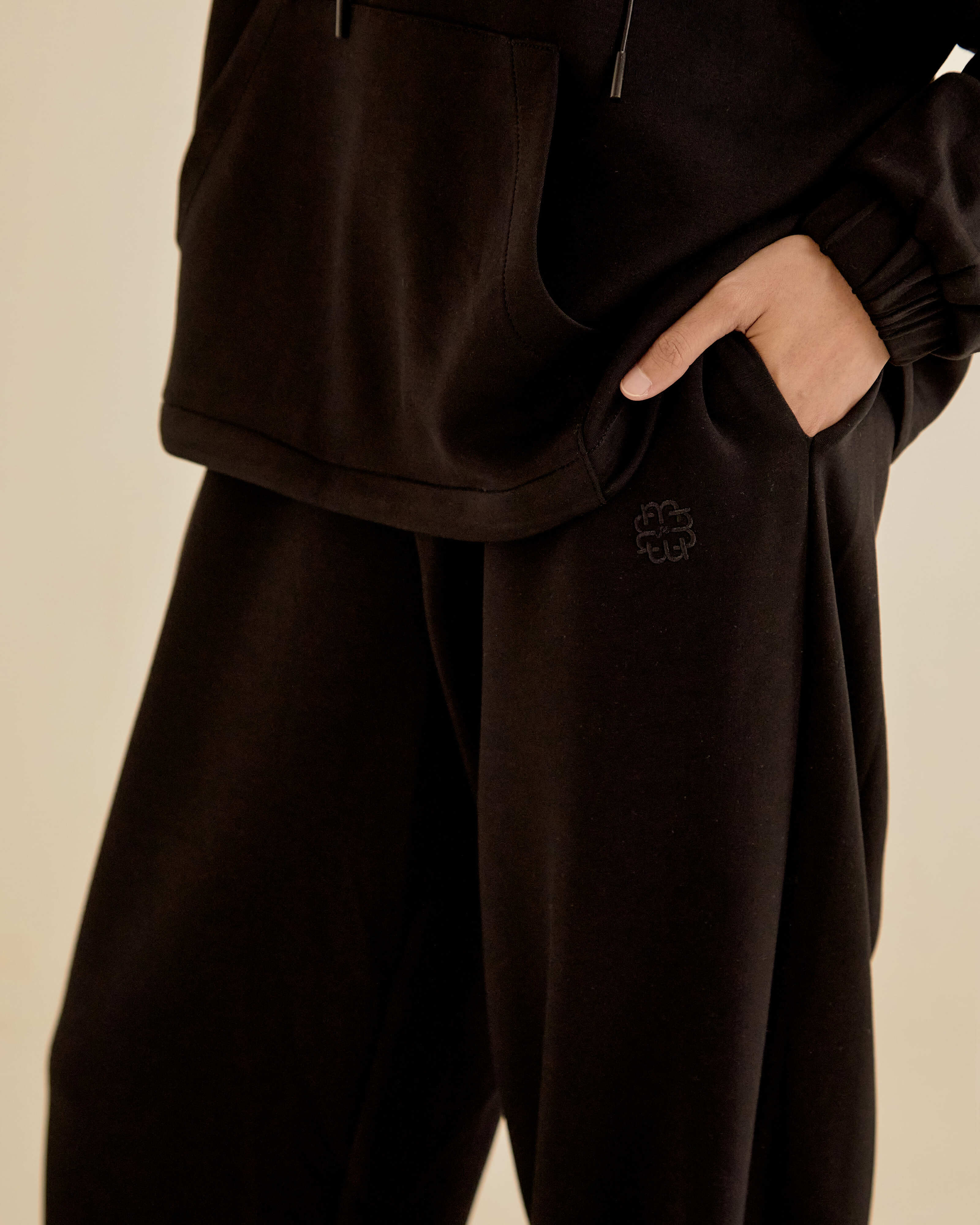 Jara Black Tapered Pants