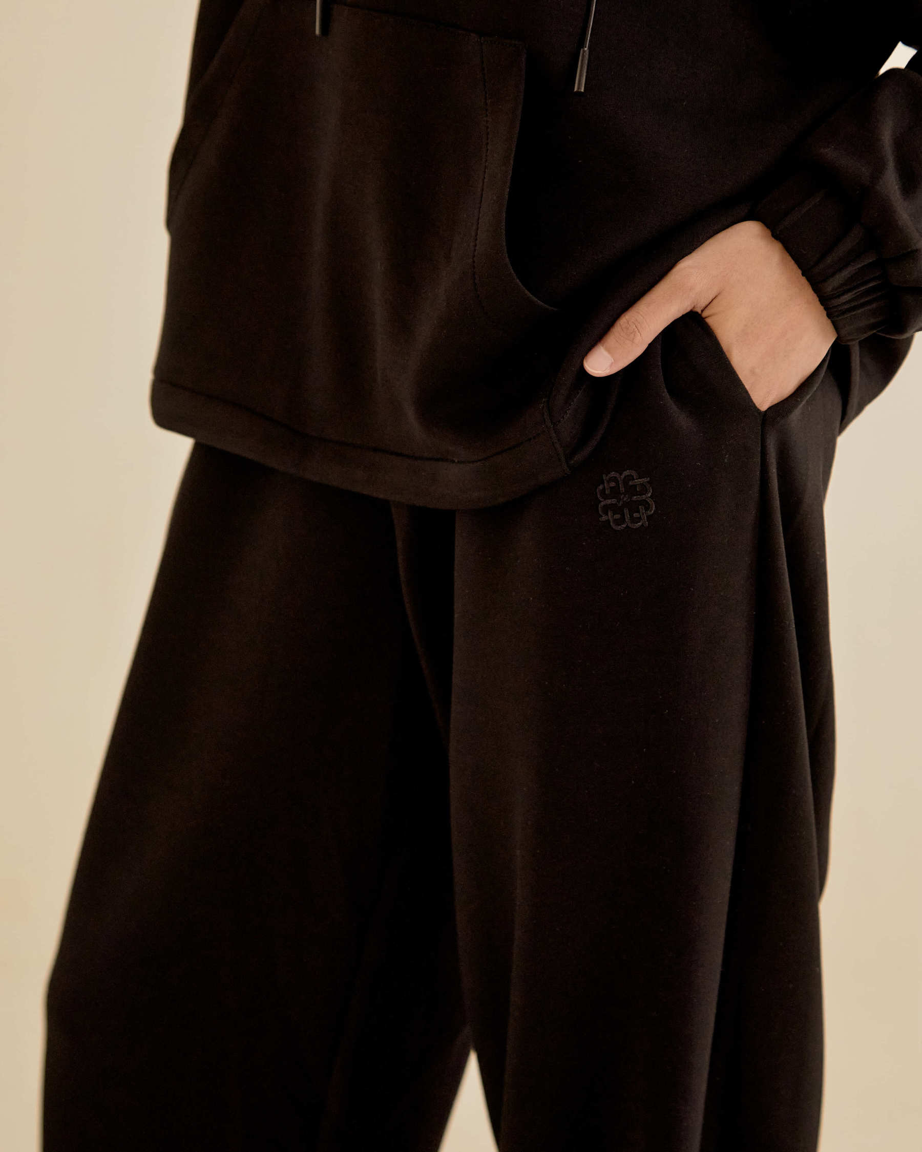 Jara Black Tapered Pants