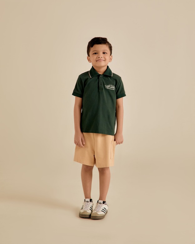 Mini Signature Emerald Regular Fit Polo Shirt