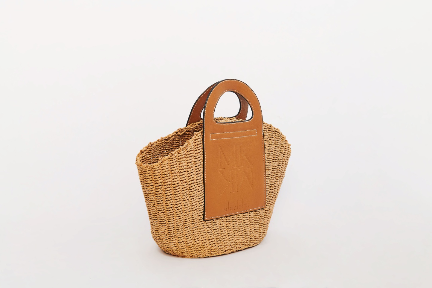 Capri Brown Straw Woven Totebag