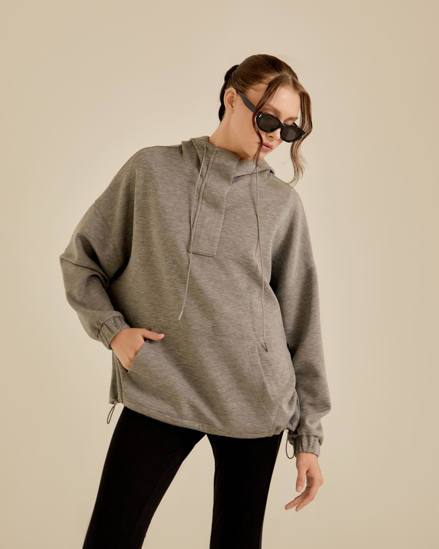 Neena Grey Hoodie Jumper