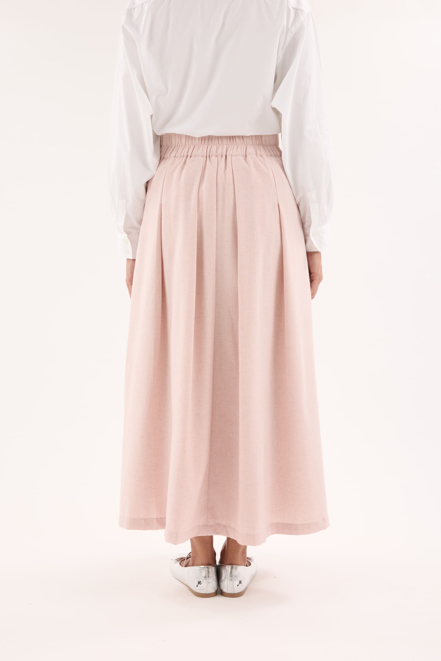 Nelly Pink Pleated Skirt