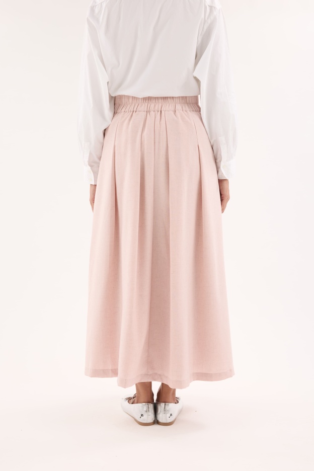 Nelly Pink Pleated Skirt