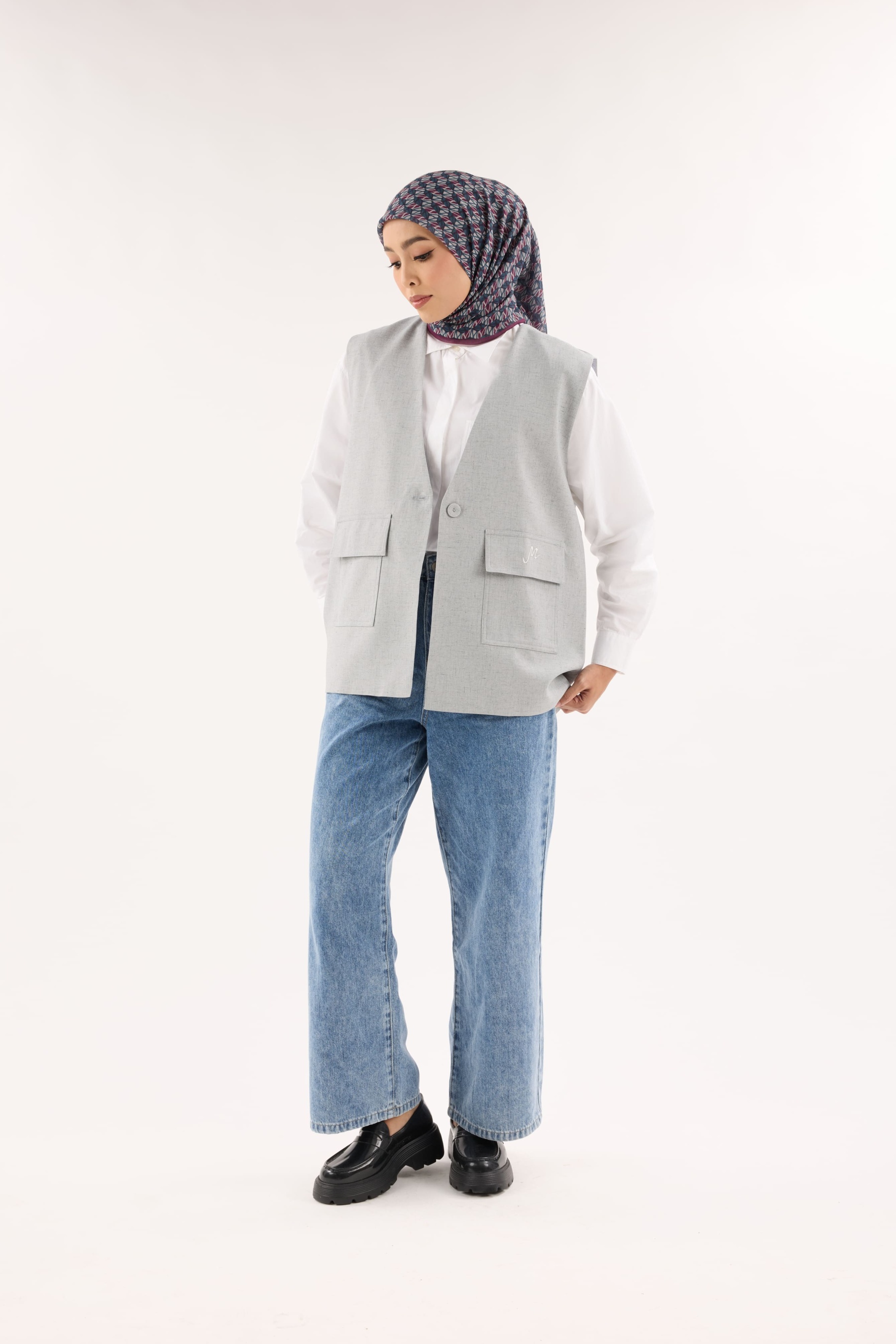 Nelly Grey Structured Vest