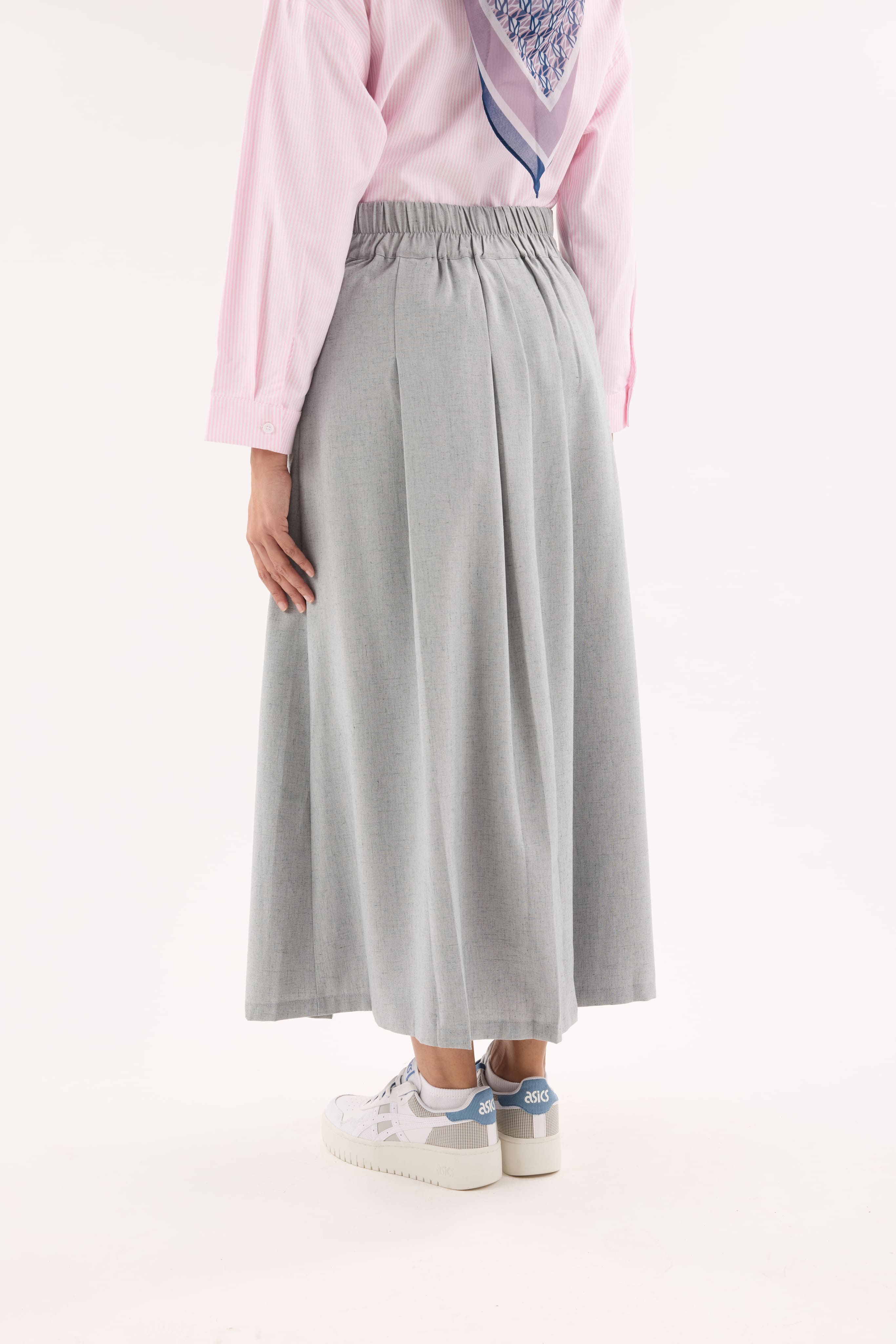 Nelly Grey Pleated Skirt