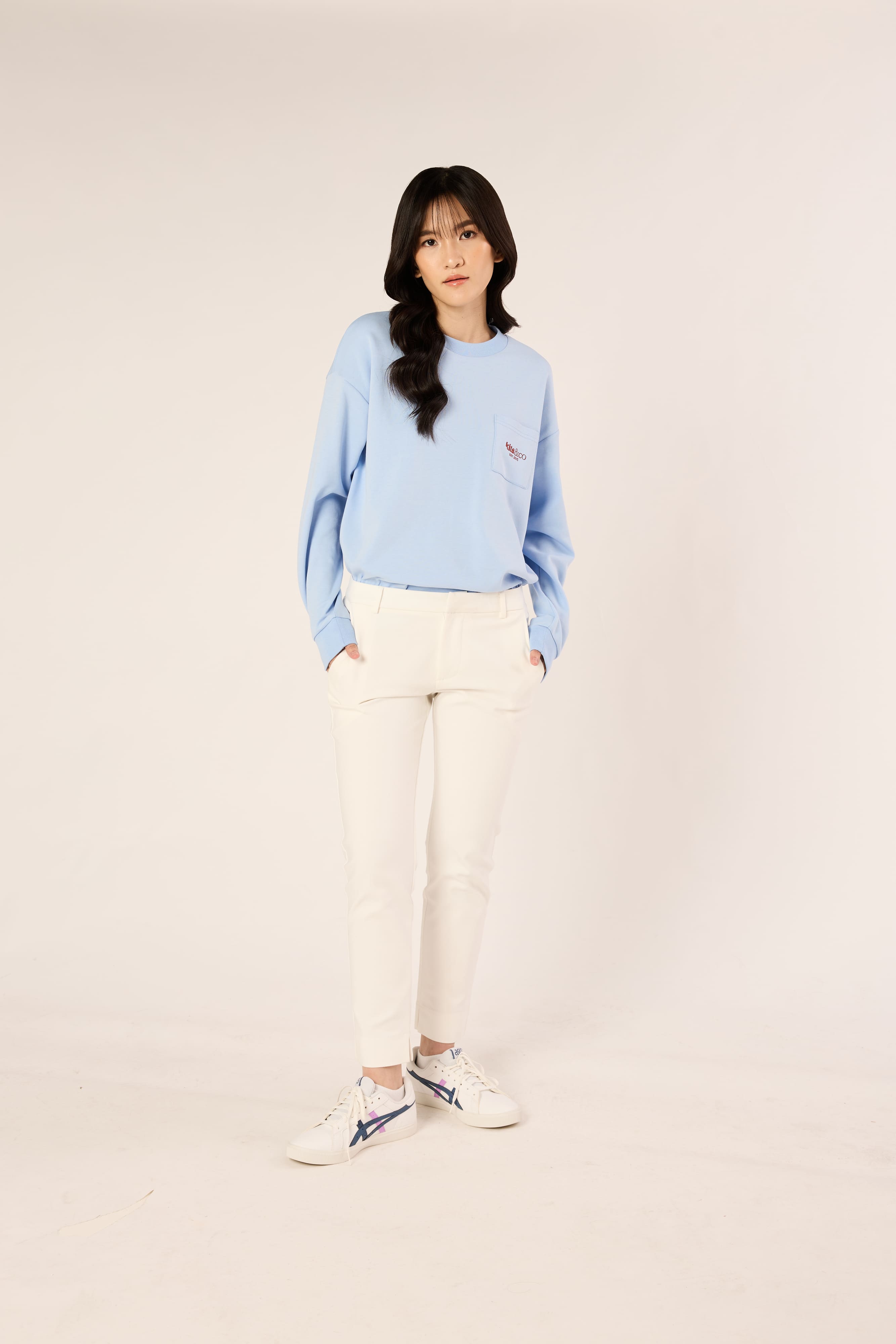 White Chino Trousers - Women's