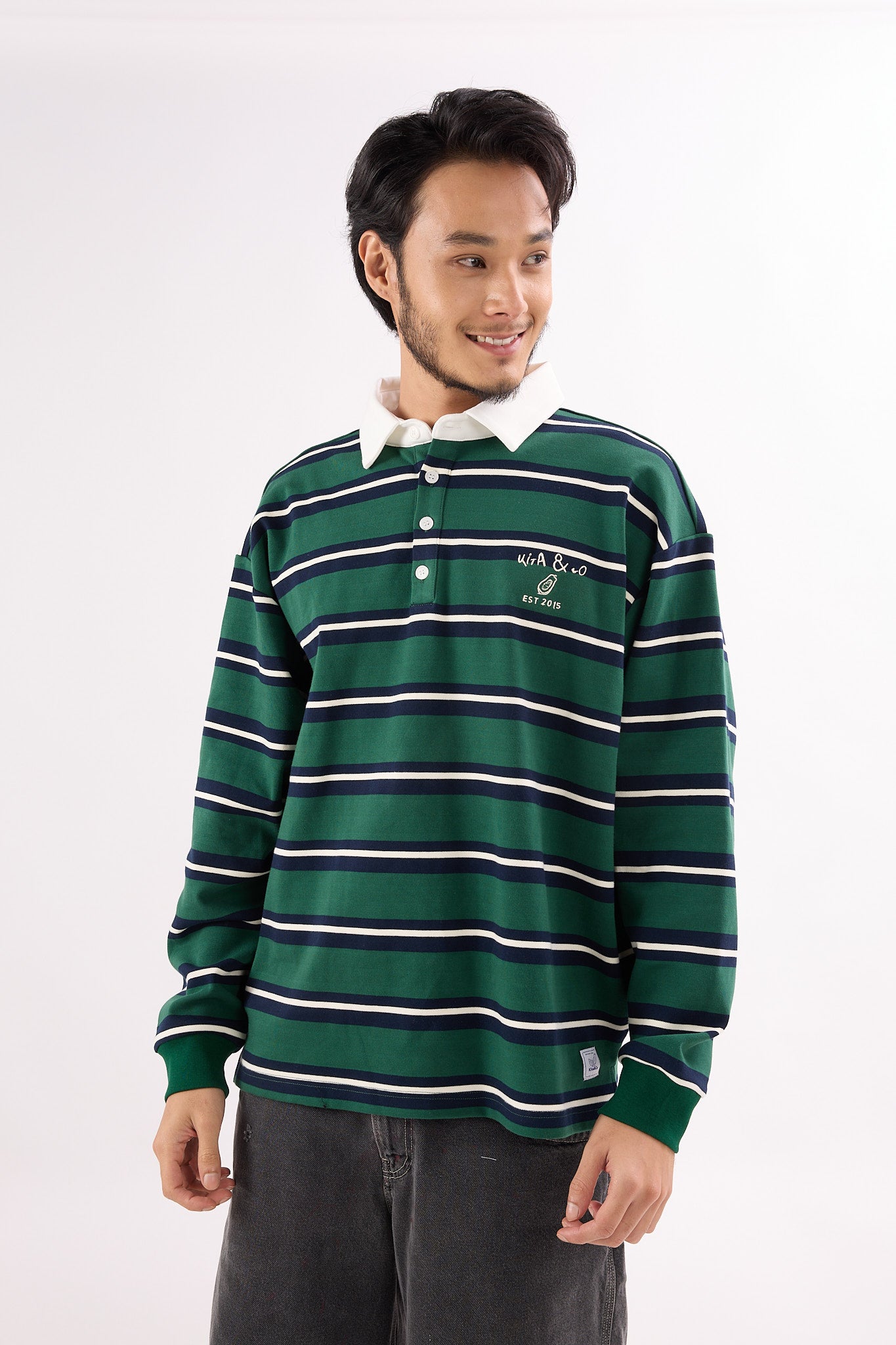 Papaya Pine Green Polo Shirt - Men's