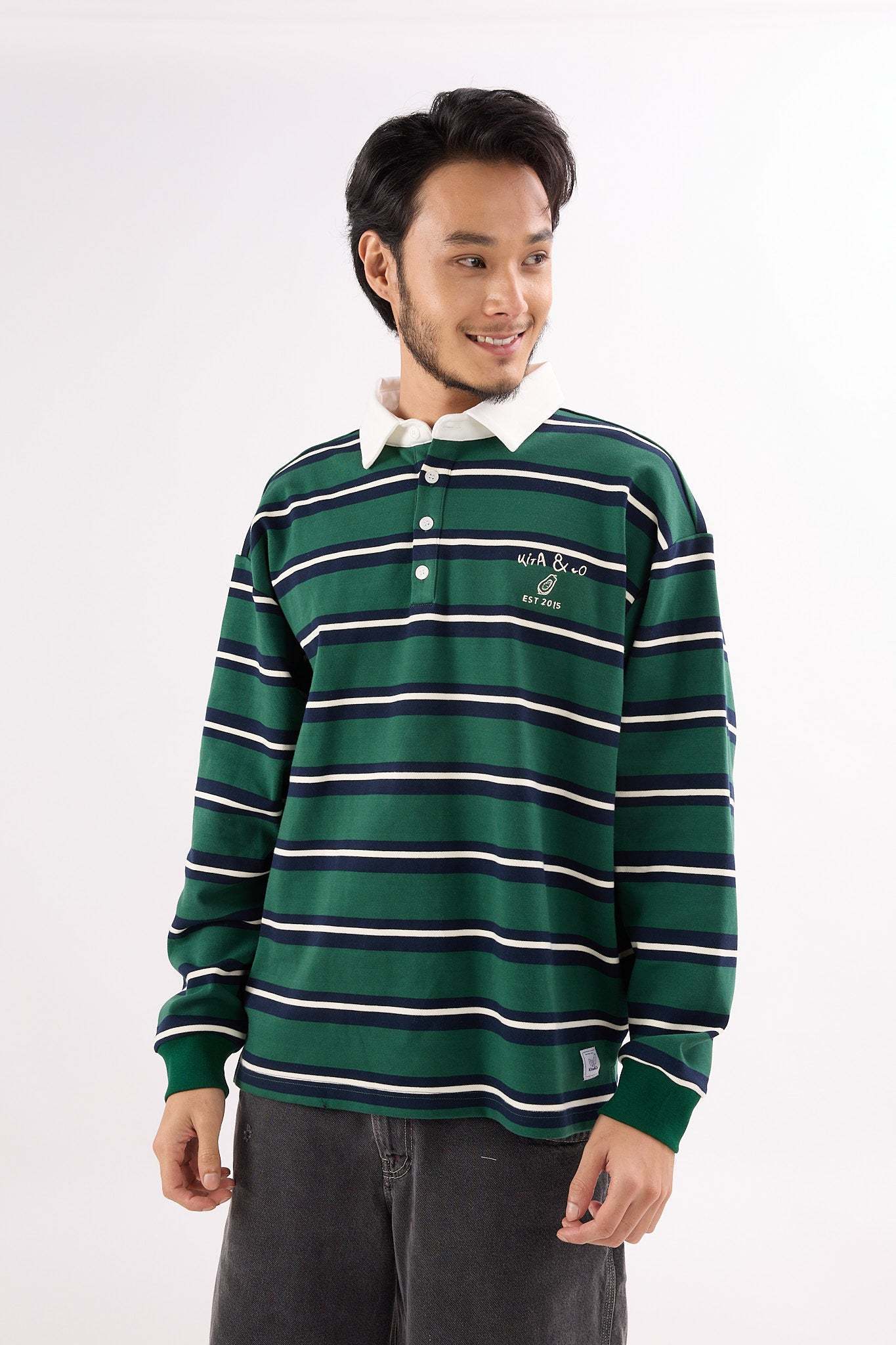 Papaya Pine Green Polo Shirt - Men's