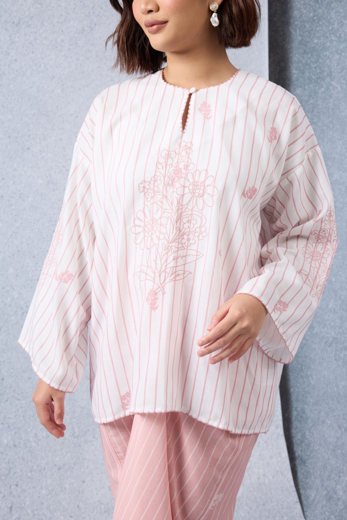 Matahari Dusty Pink Loose Kedah Top