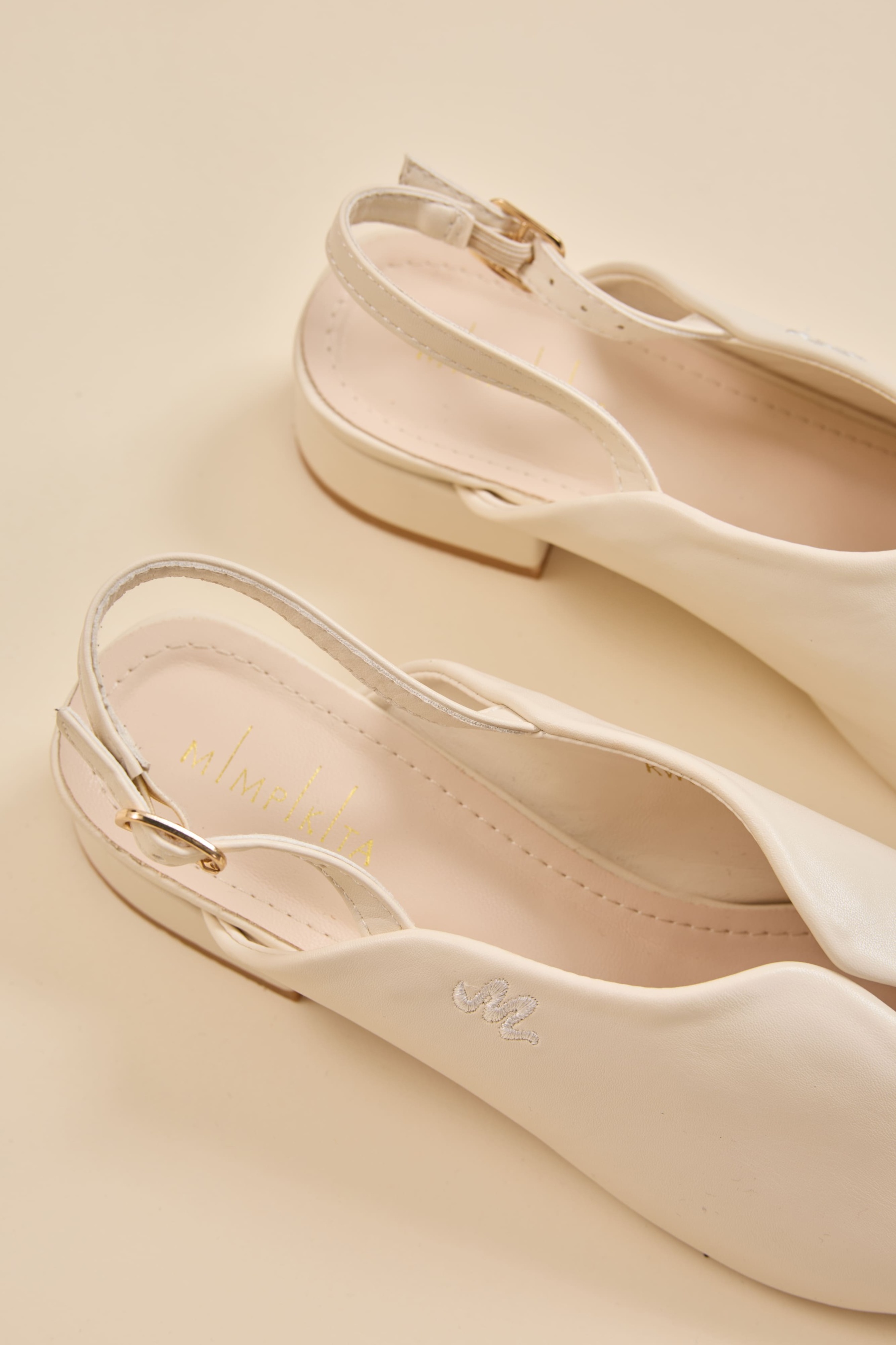 Huda Nude Low-Block Mules