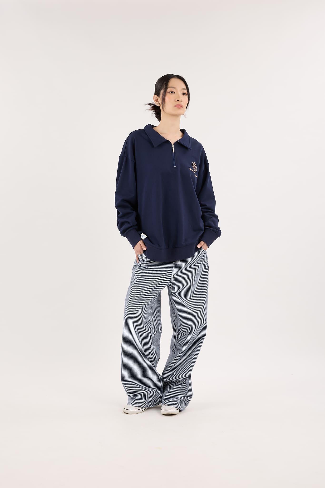 Navy Blue Capsule Oversized Sweatshirt