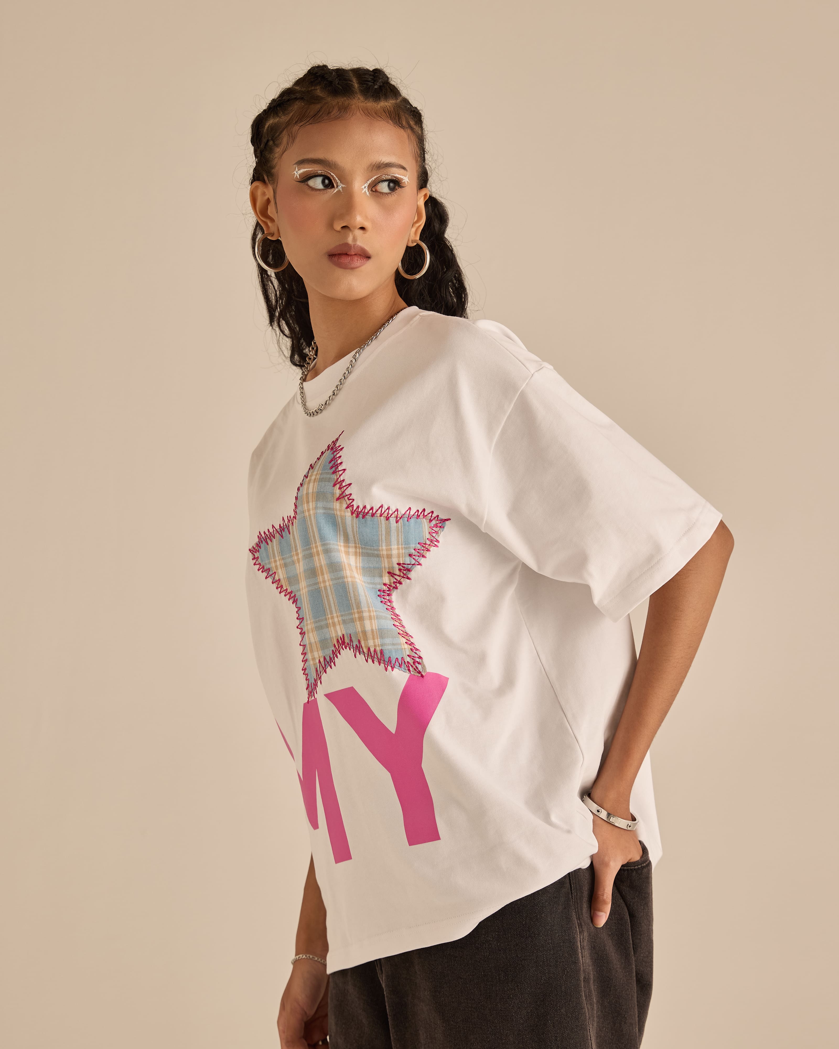 Warga White Graphic Short Sleeve T-Shirt