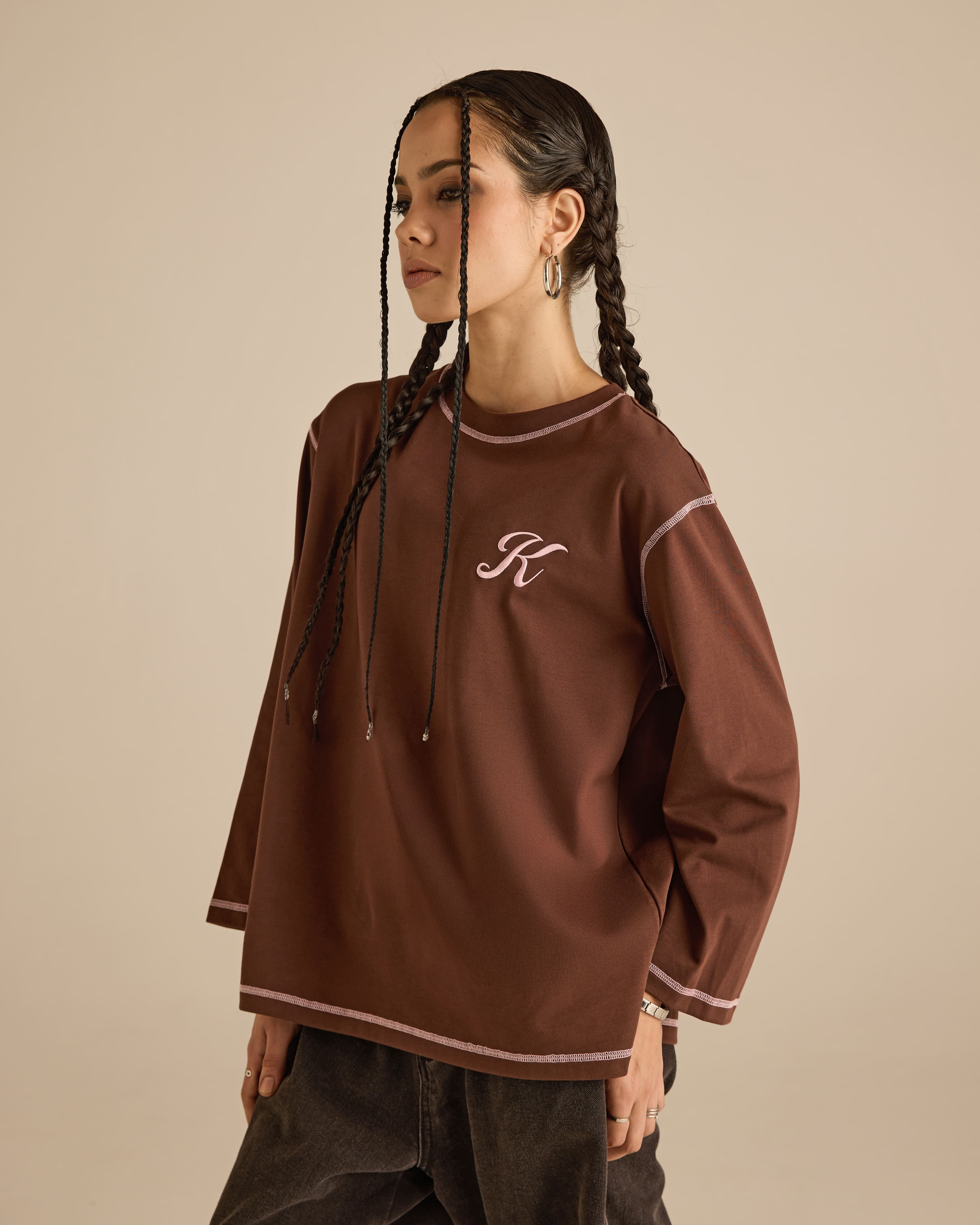 Signature Brown Long Sleeve T-Shirt