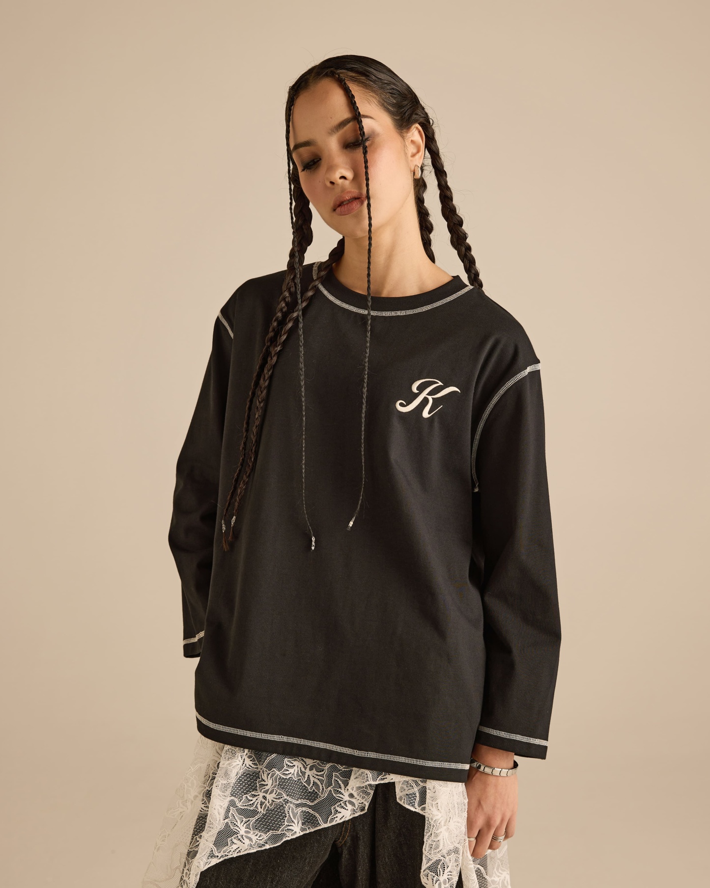 Signature Black Long Sleeve T-Shirt