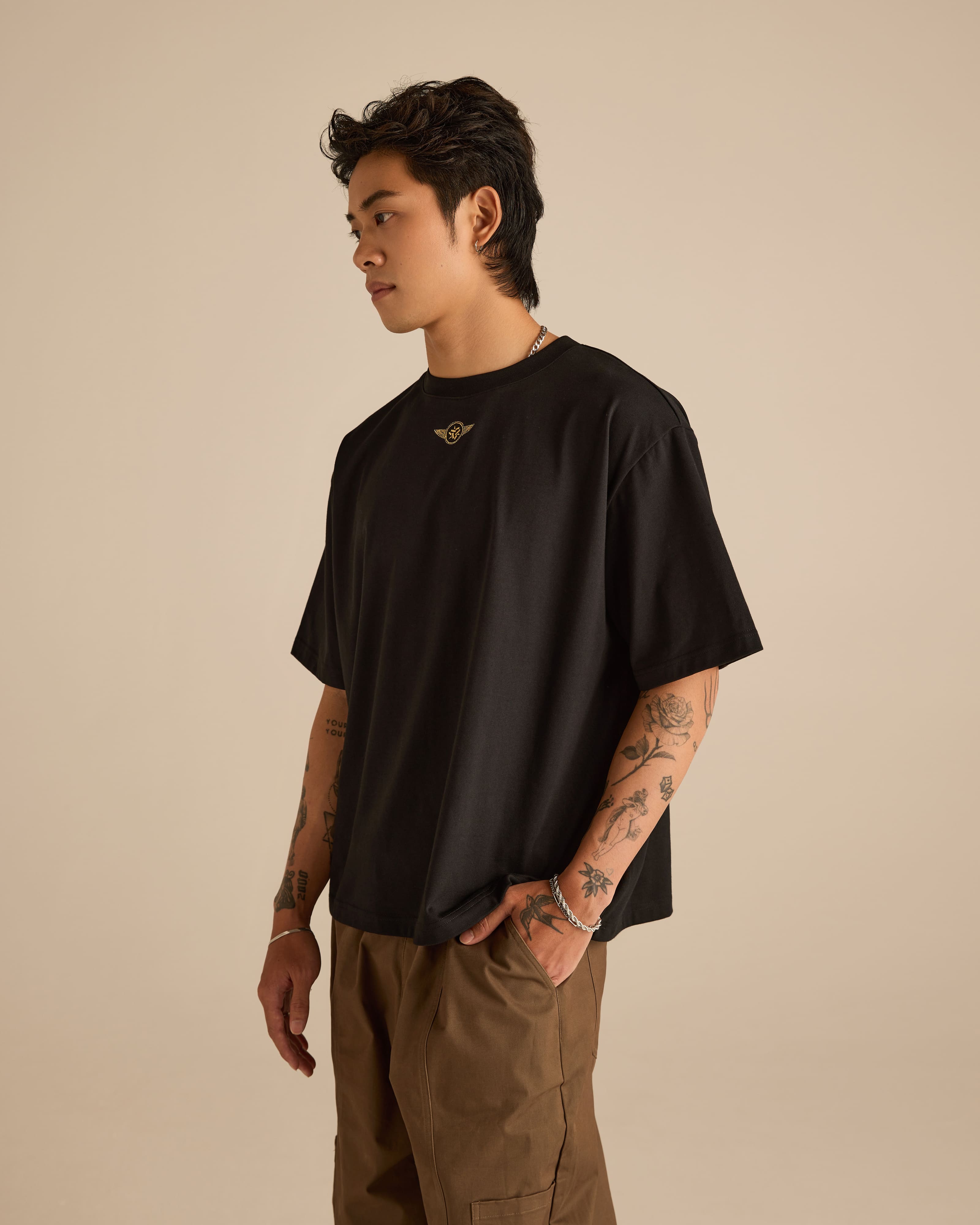Roadster Black Graphic Short Sleeve T-Shirt