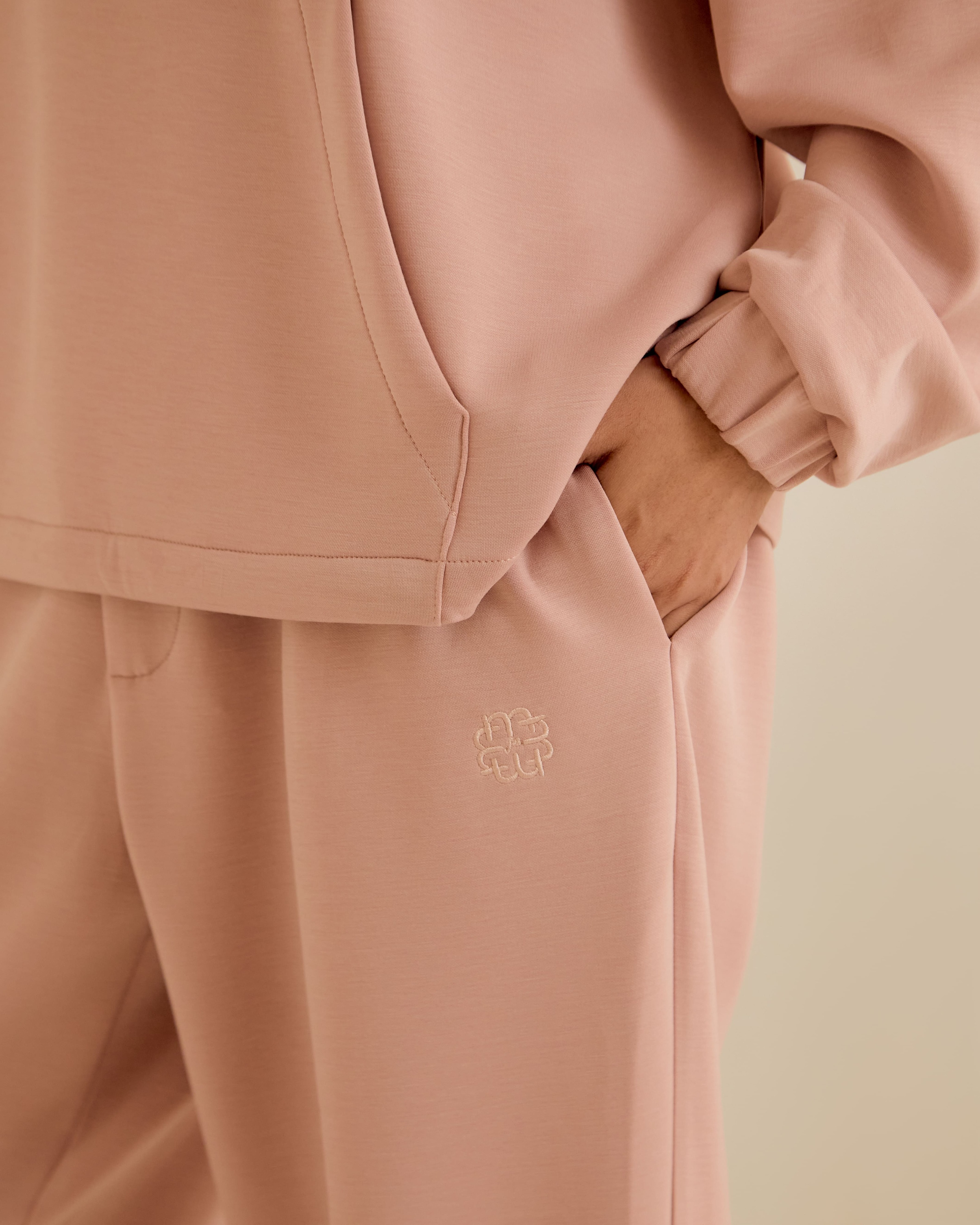 Jara Dusty Pink Tapered Pants