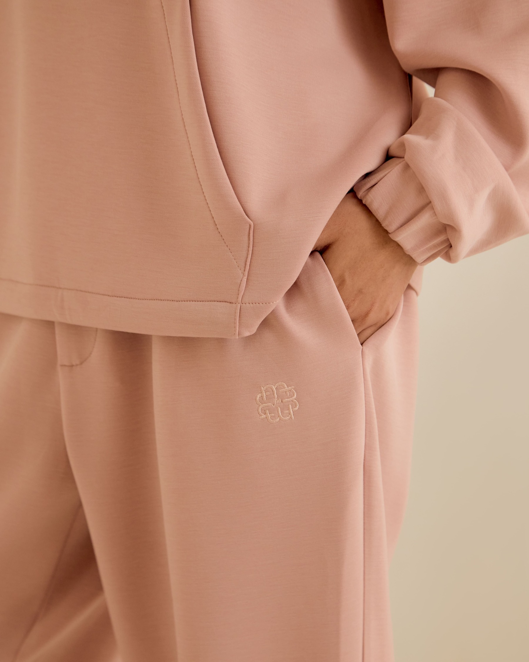 Jara Dusty Pink Tapered Pants