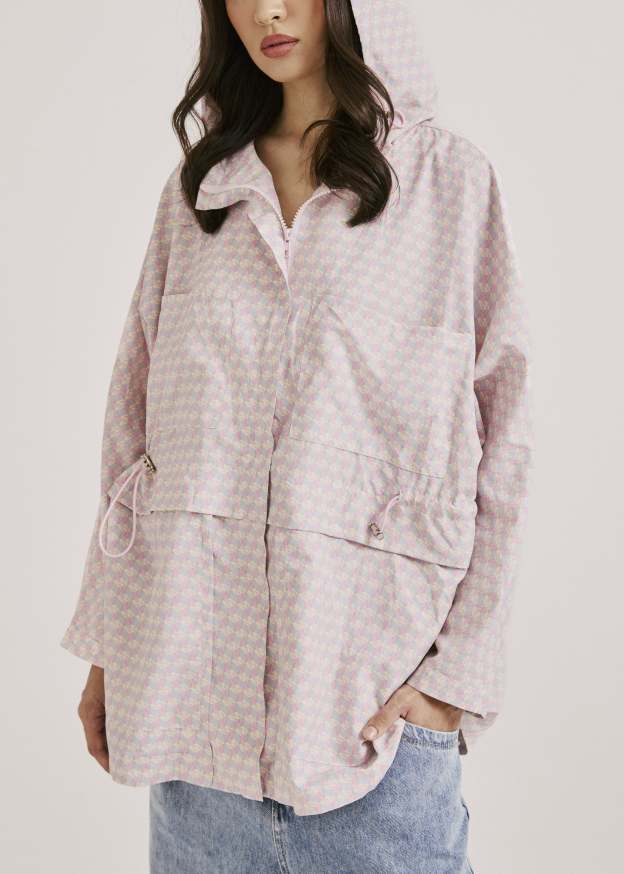 Mimpikita x Wardah Multi-Colour Pink Printed Parka Jacket
