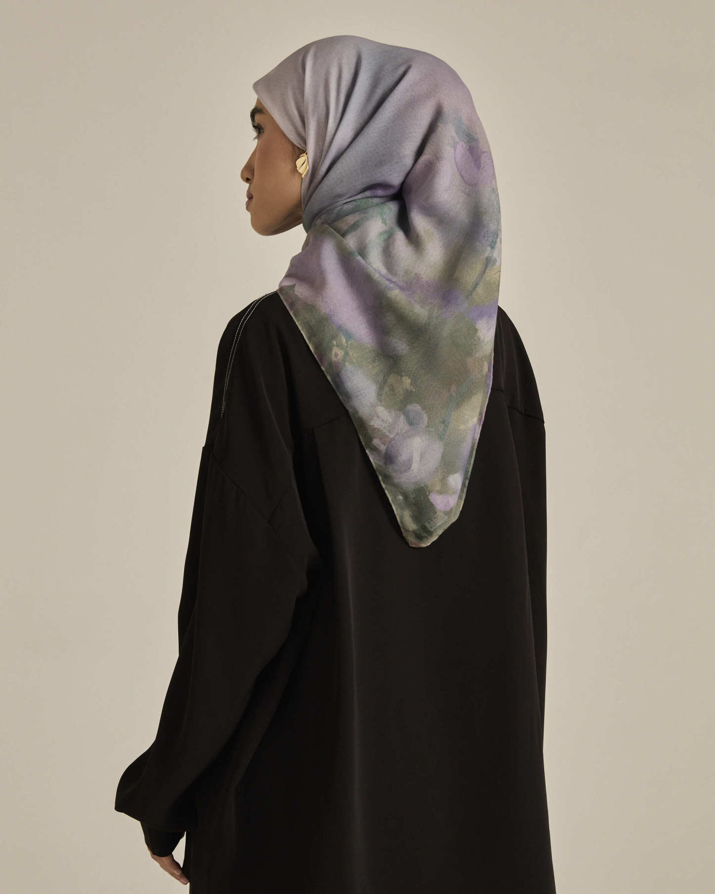 Ethereal Lavender Square Voile Scarf