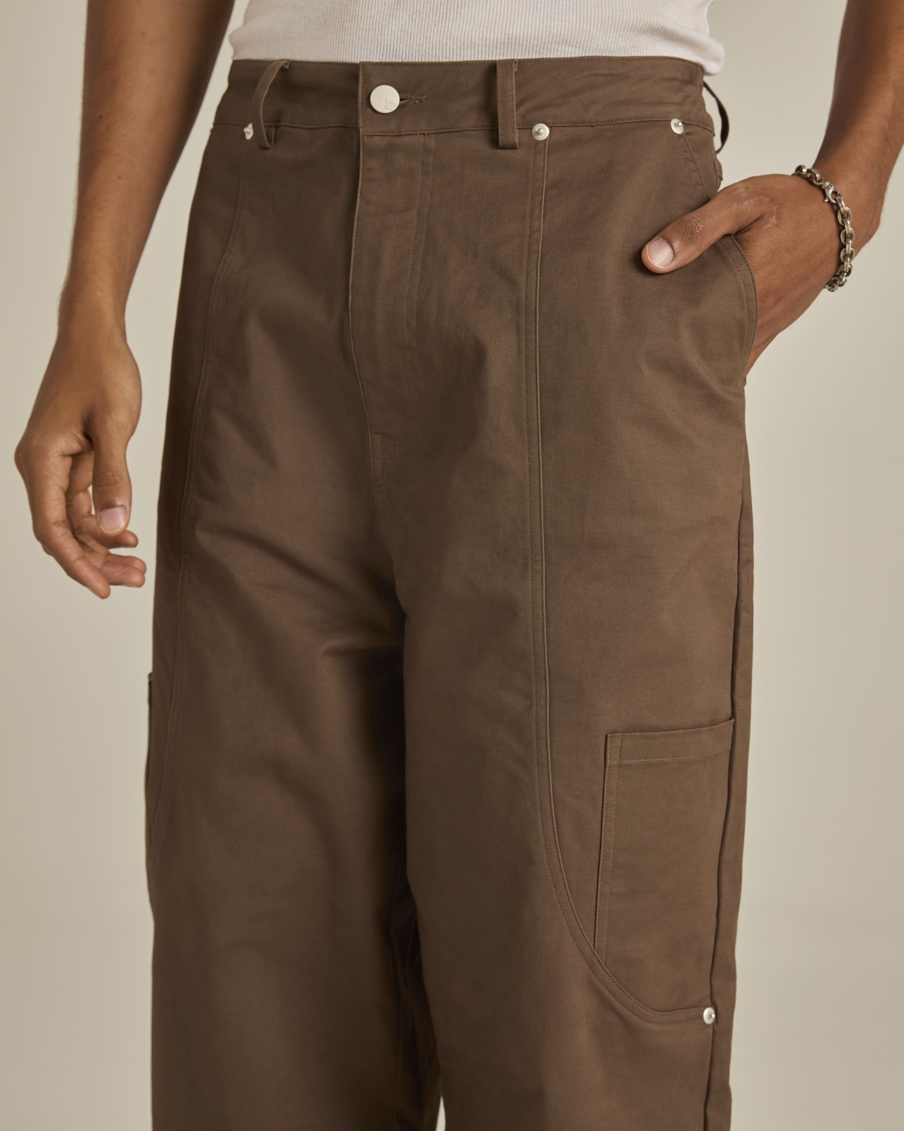 Dark Brown Cargo Pants