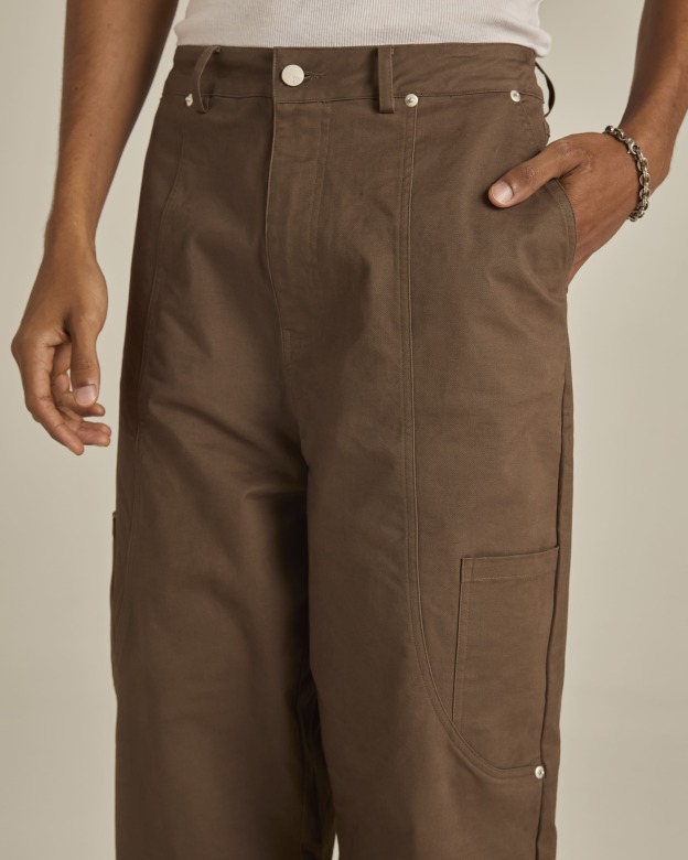 Dark Brown Cargo Pants