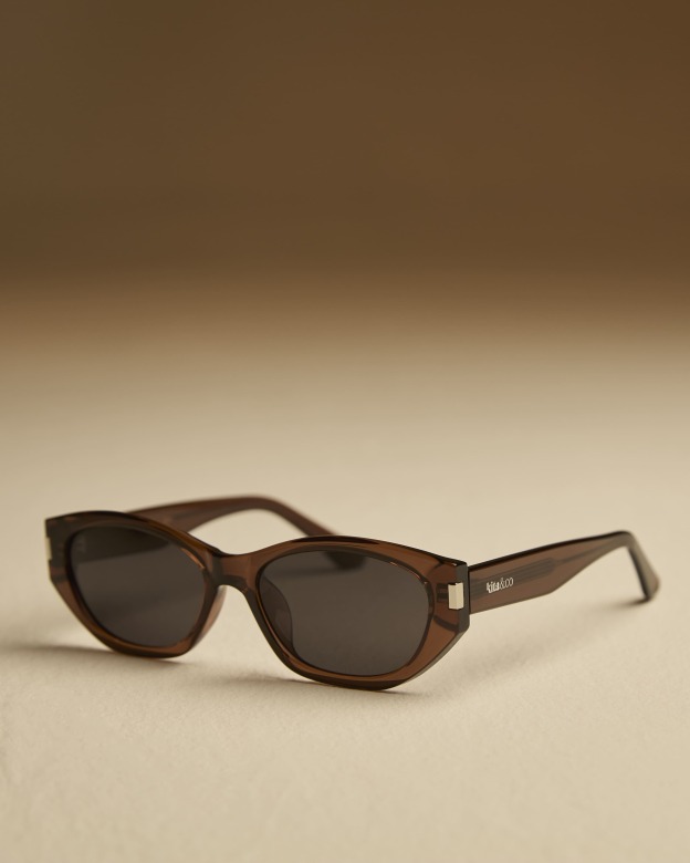 Dark Brown Square Sunglasses