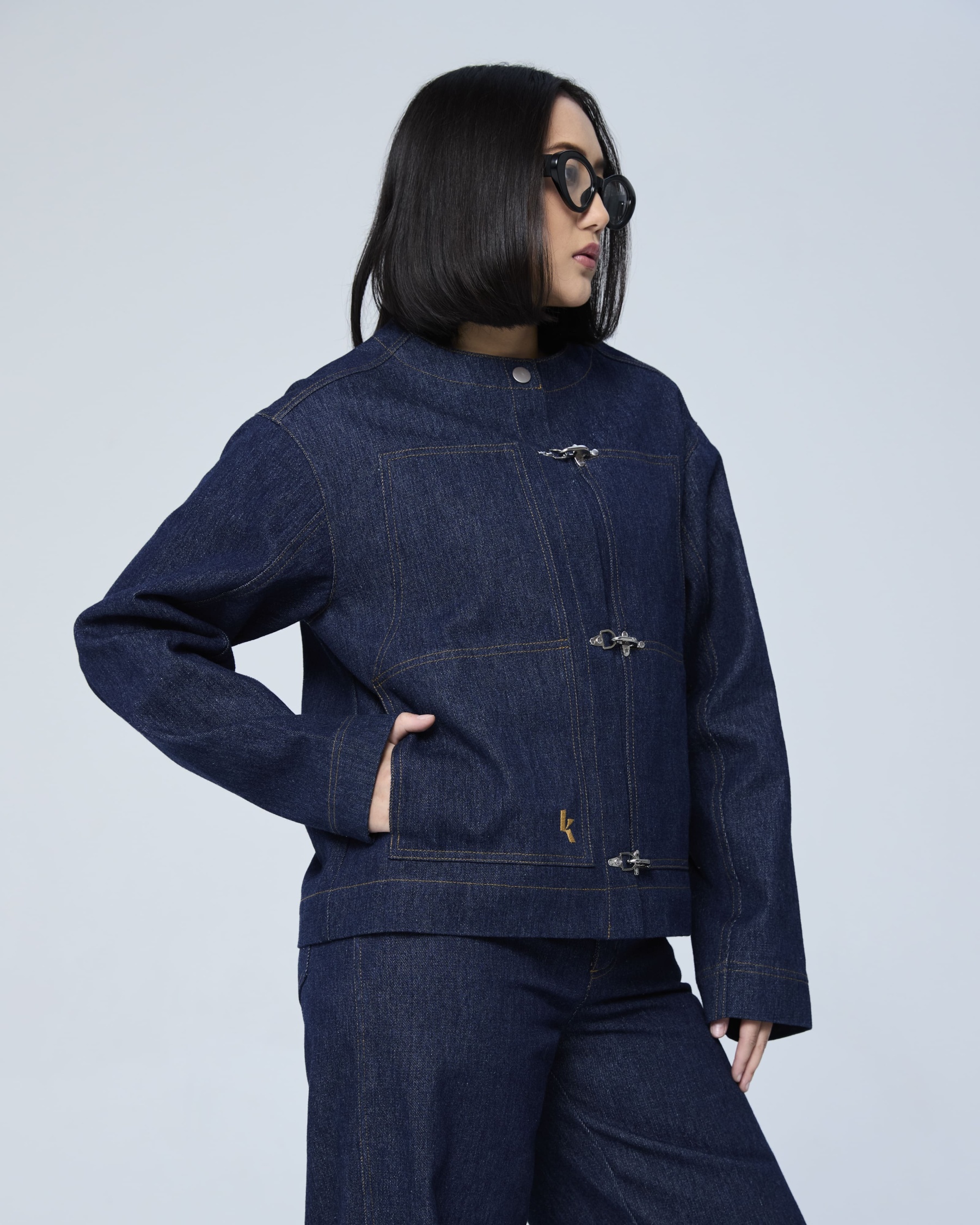 Dark Blue Denim Trucker Jacket