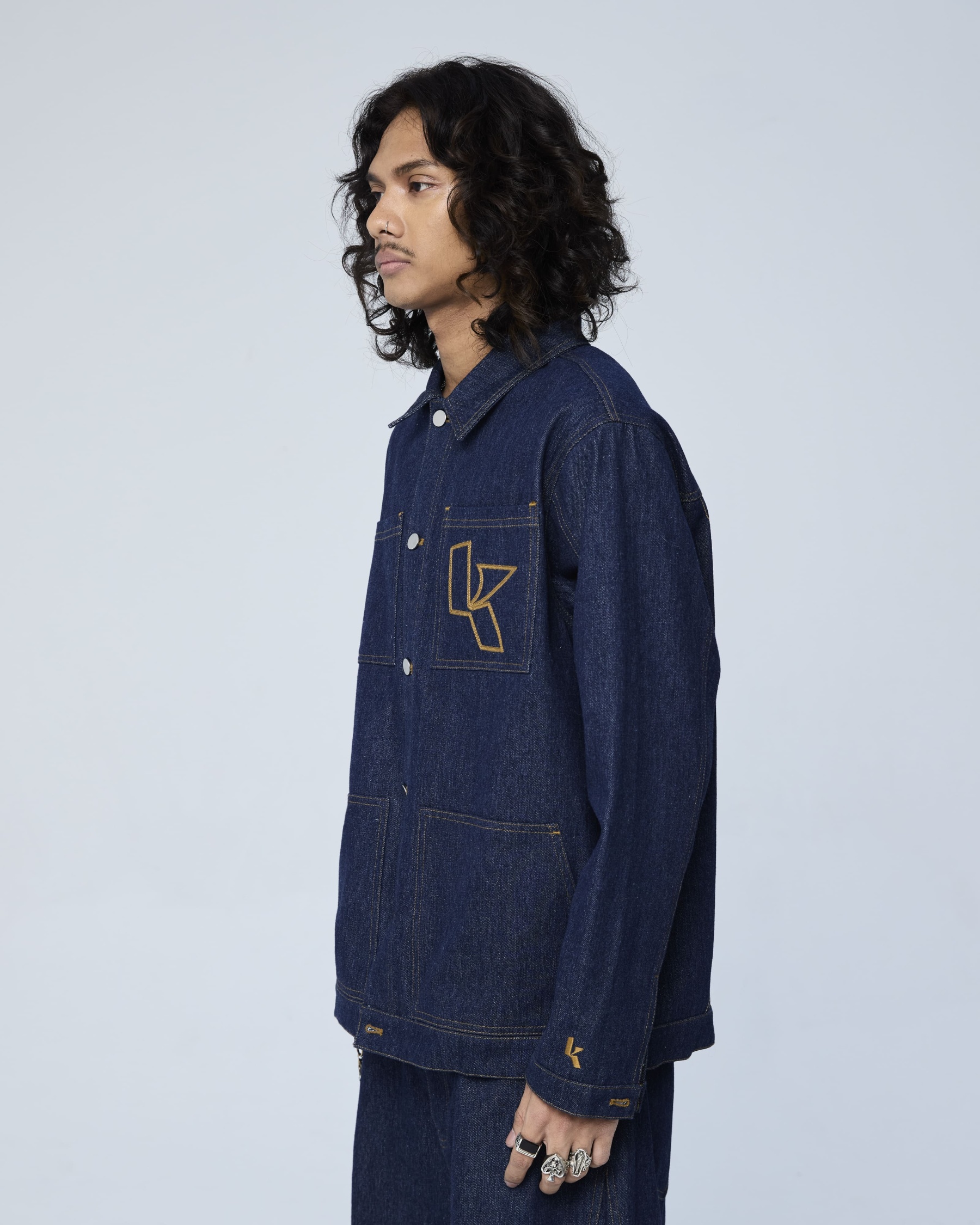 Dark Blue Signature Denim Jacket