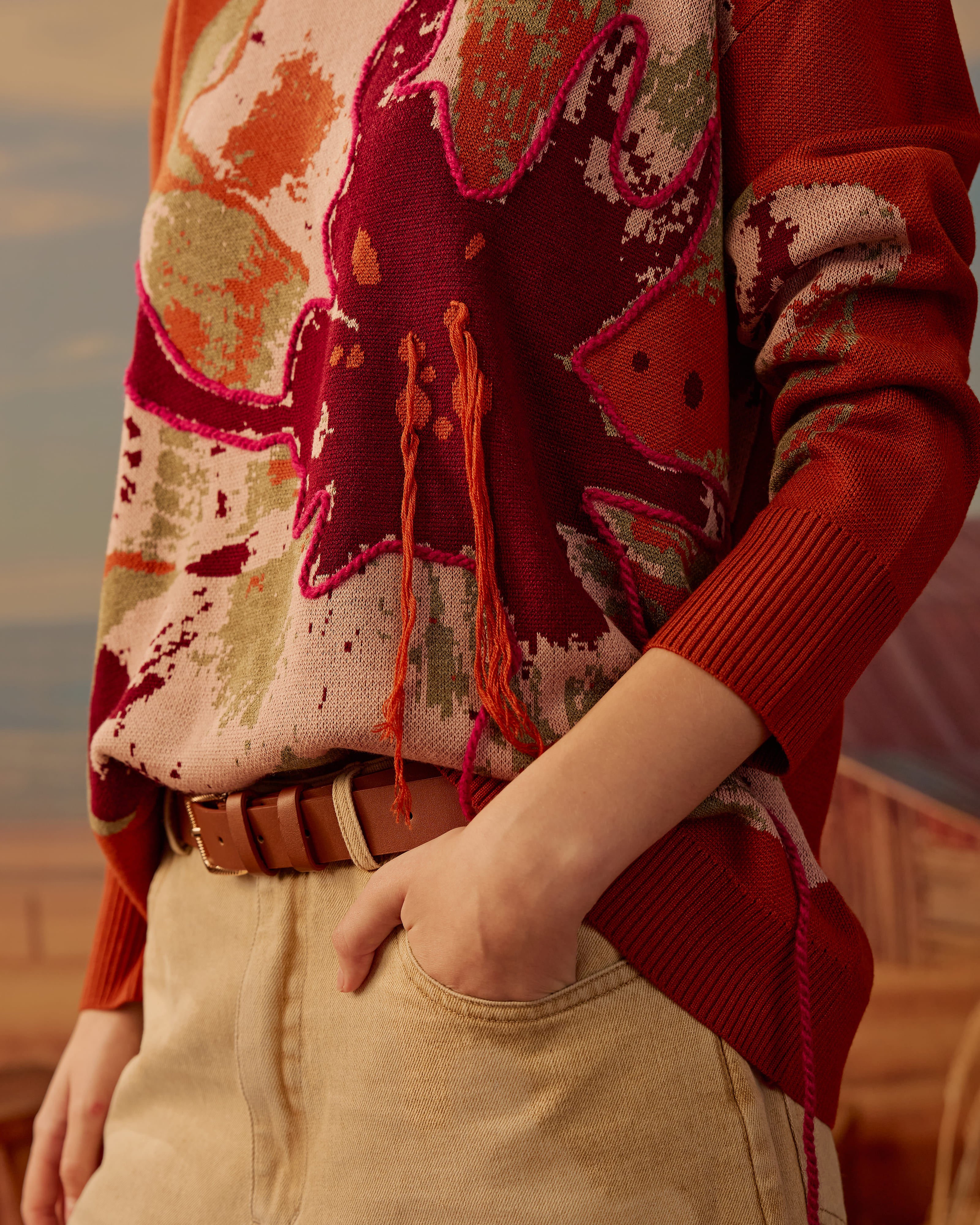 Leana Knitted Wool Top