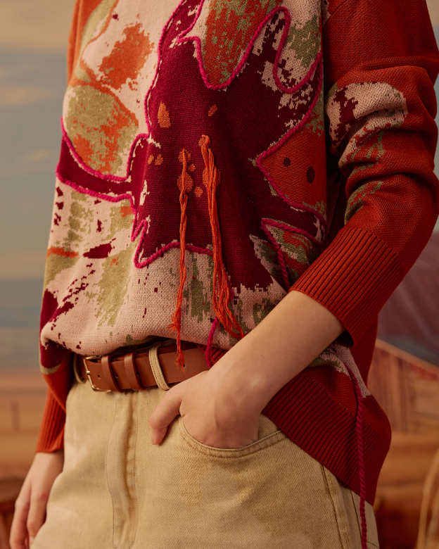 Leana Knitted Wool Top