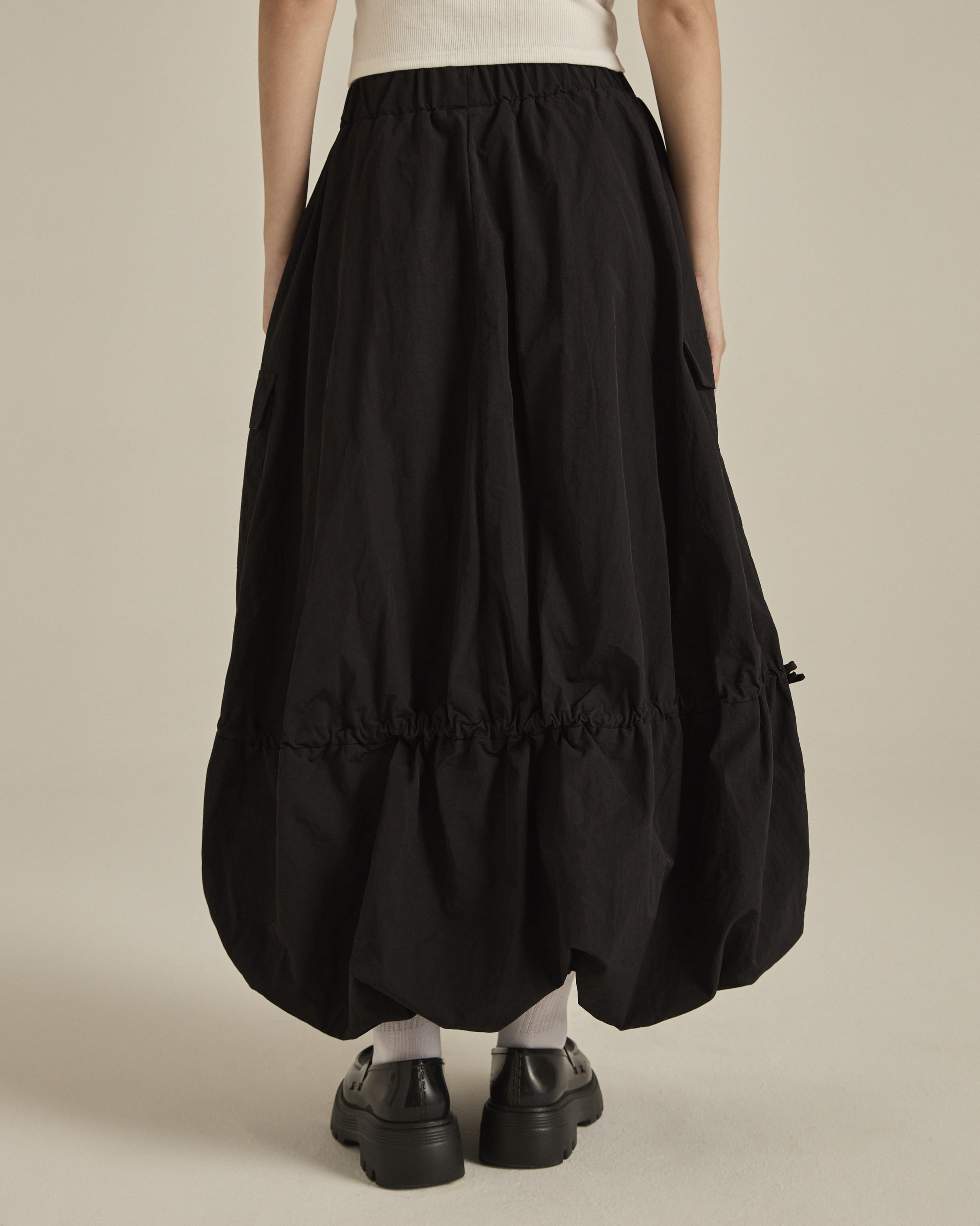 Black Balloon Skirt