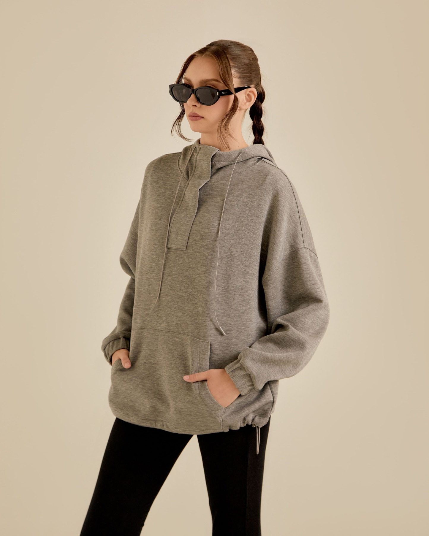 Neena Grey Hoodie Jumper