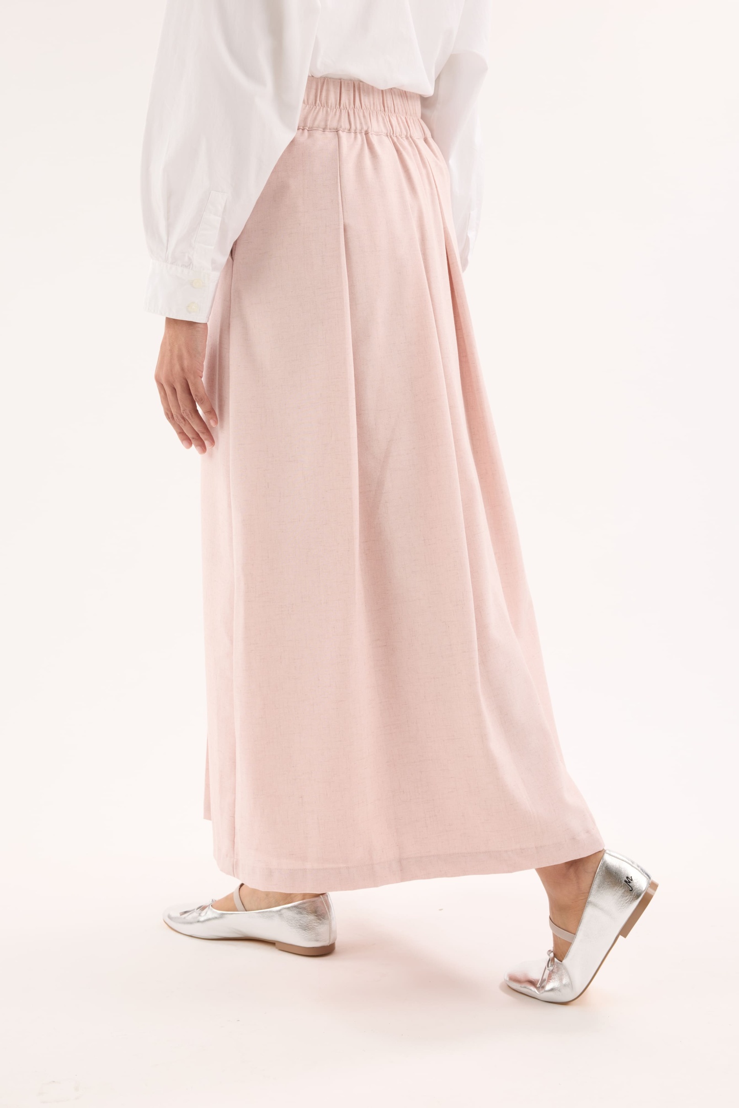 Nelly Pink Pleated Skirt