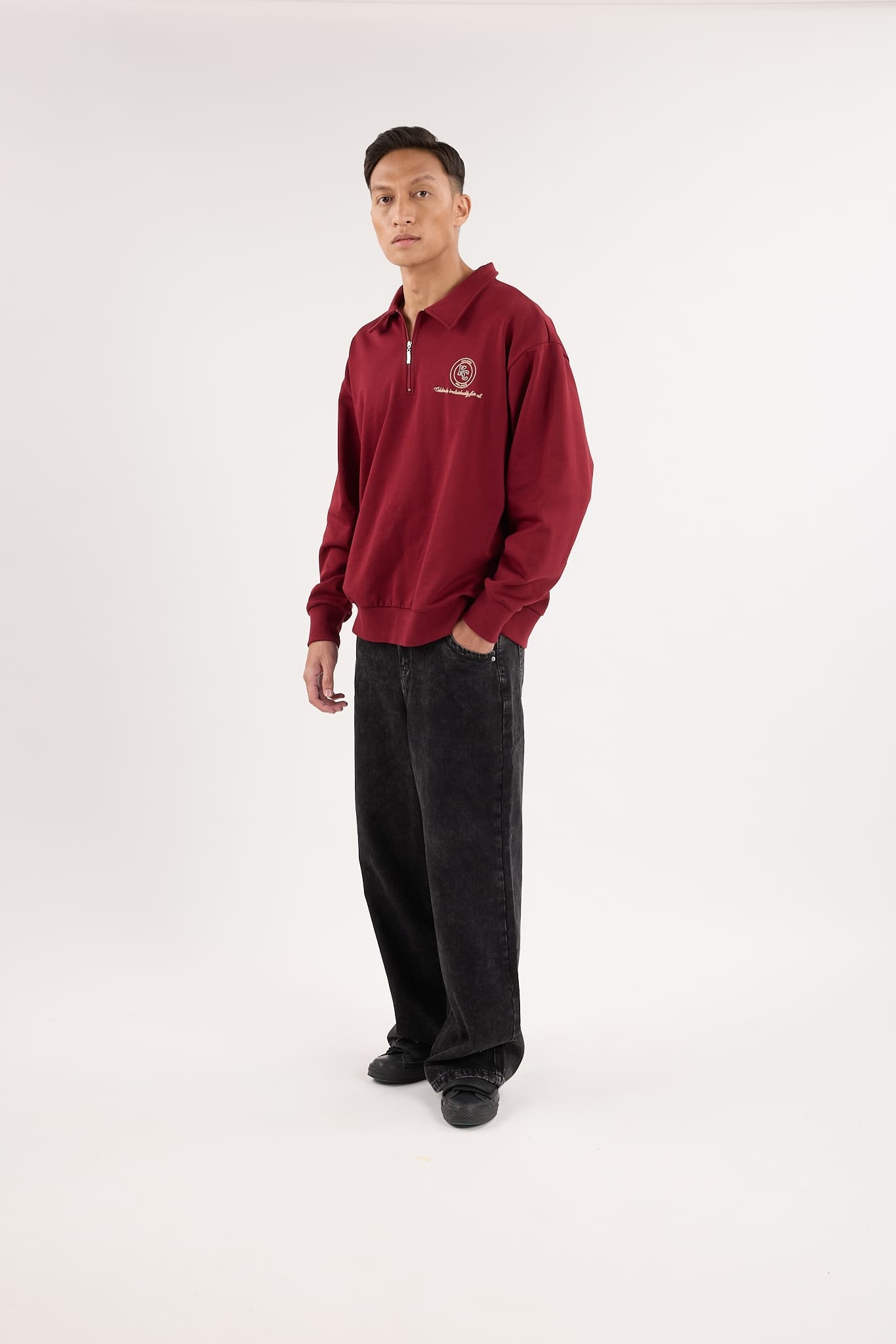 Maroon Capsule Oversized Sweatshirt