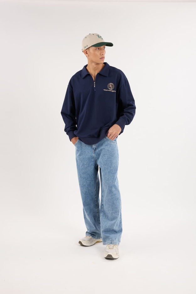 Navy Blue Capsule Oversized Sweatshirt