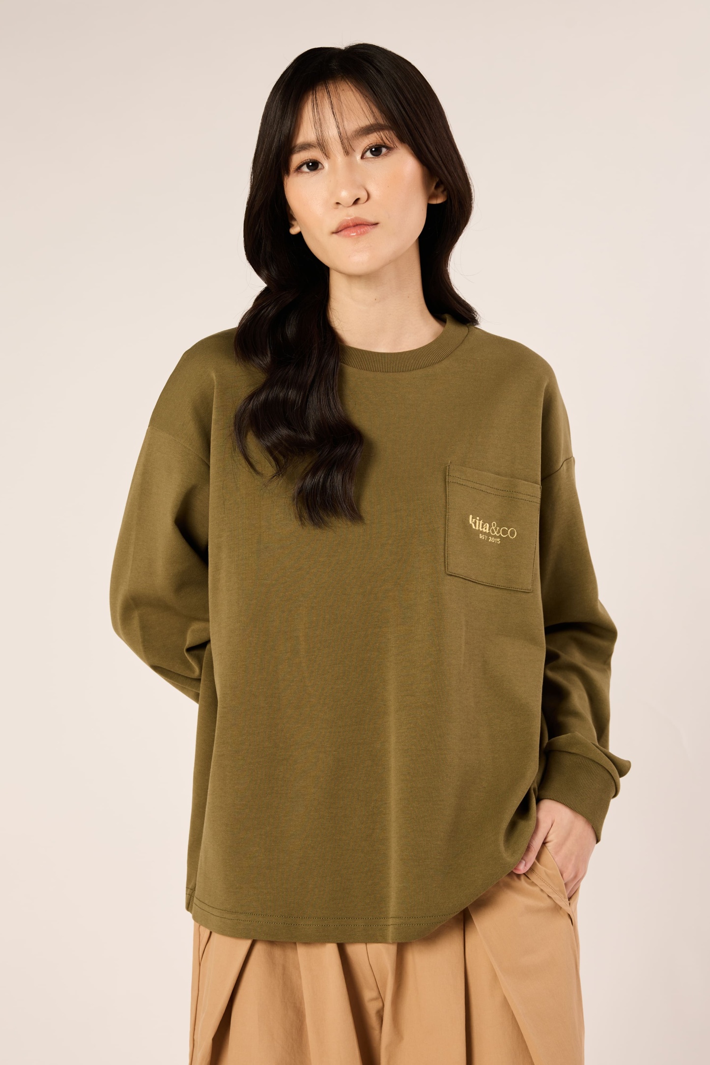 Olive Green Jumper - Women's