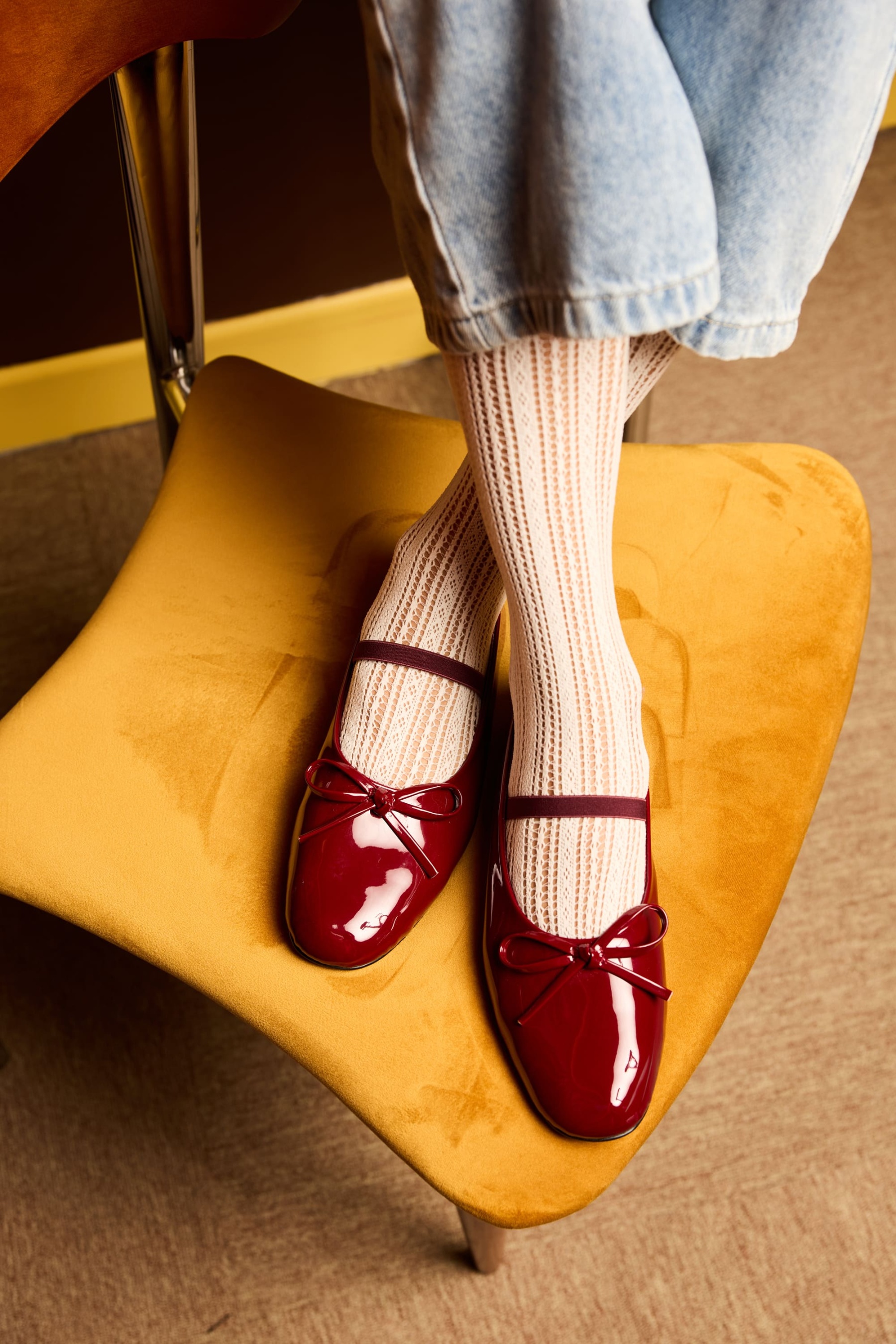 Jennie Maroon Ballet Flats