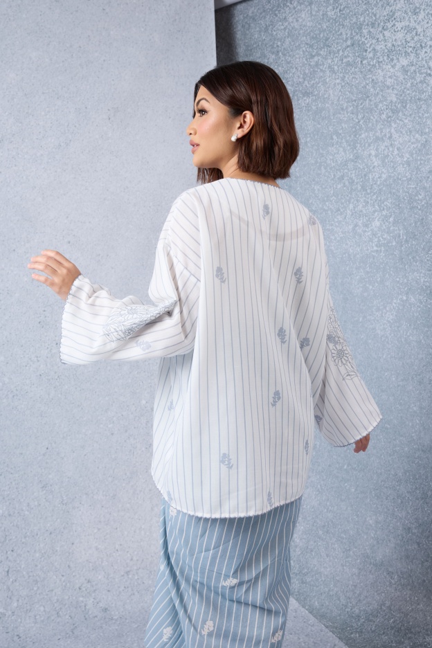 Matahari Smoky Blue Loose Kedah Top