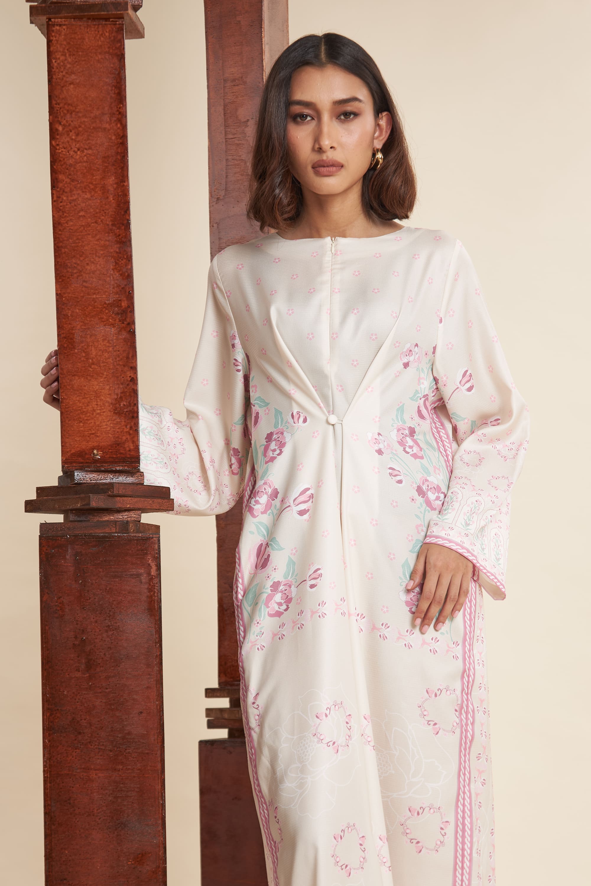 Yaris Buttercream Long Dress