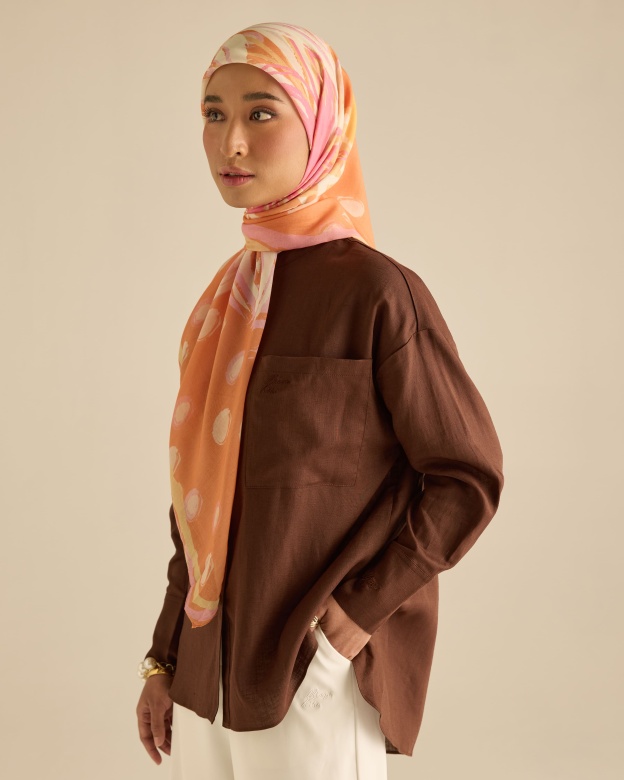 Mila Brown Linen Shirt