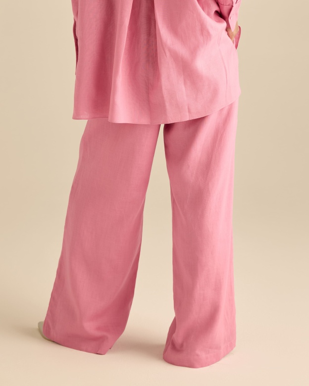 Calma Soft Pink Linen Pants