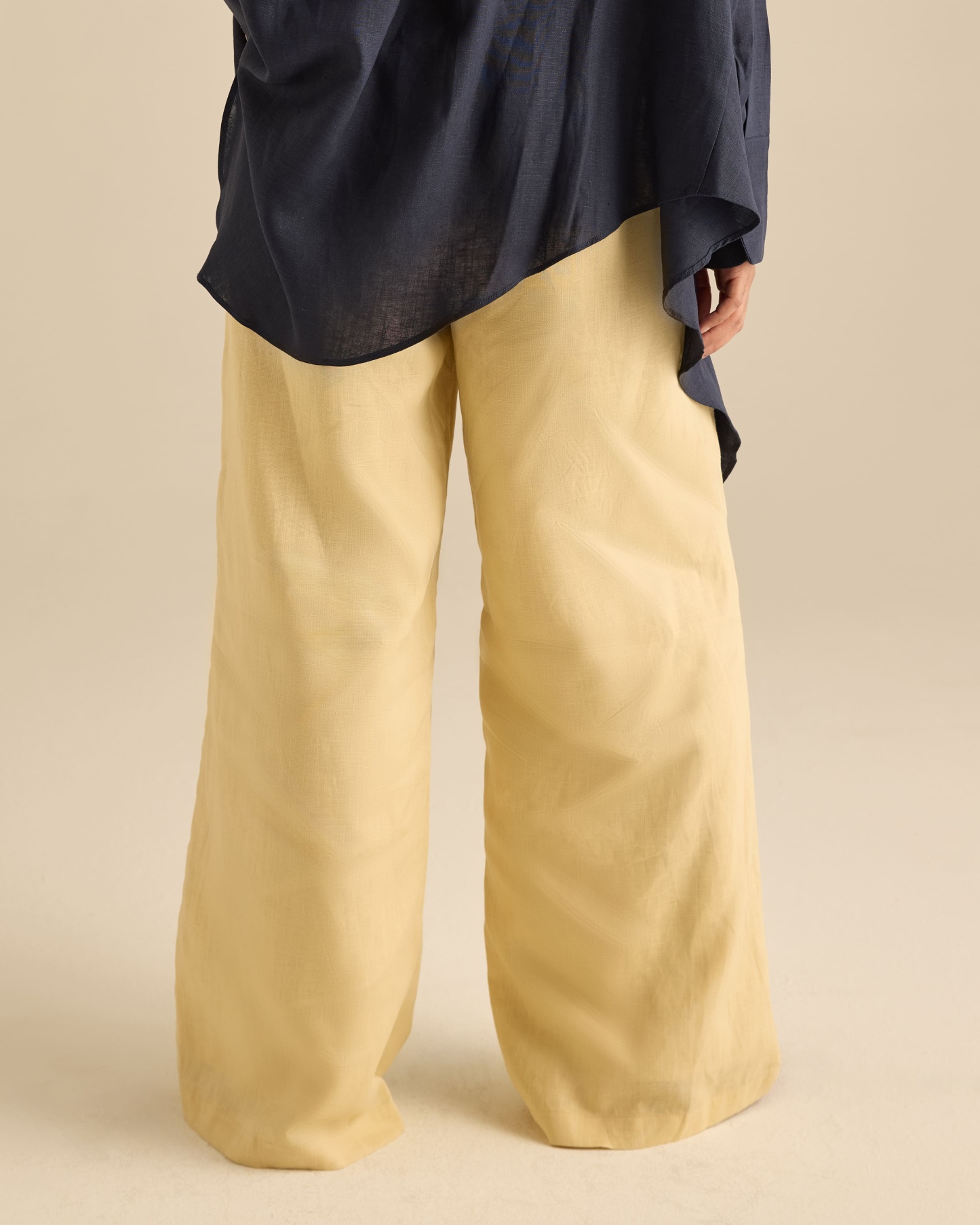 Calma Soft Yellow Linen Pants