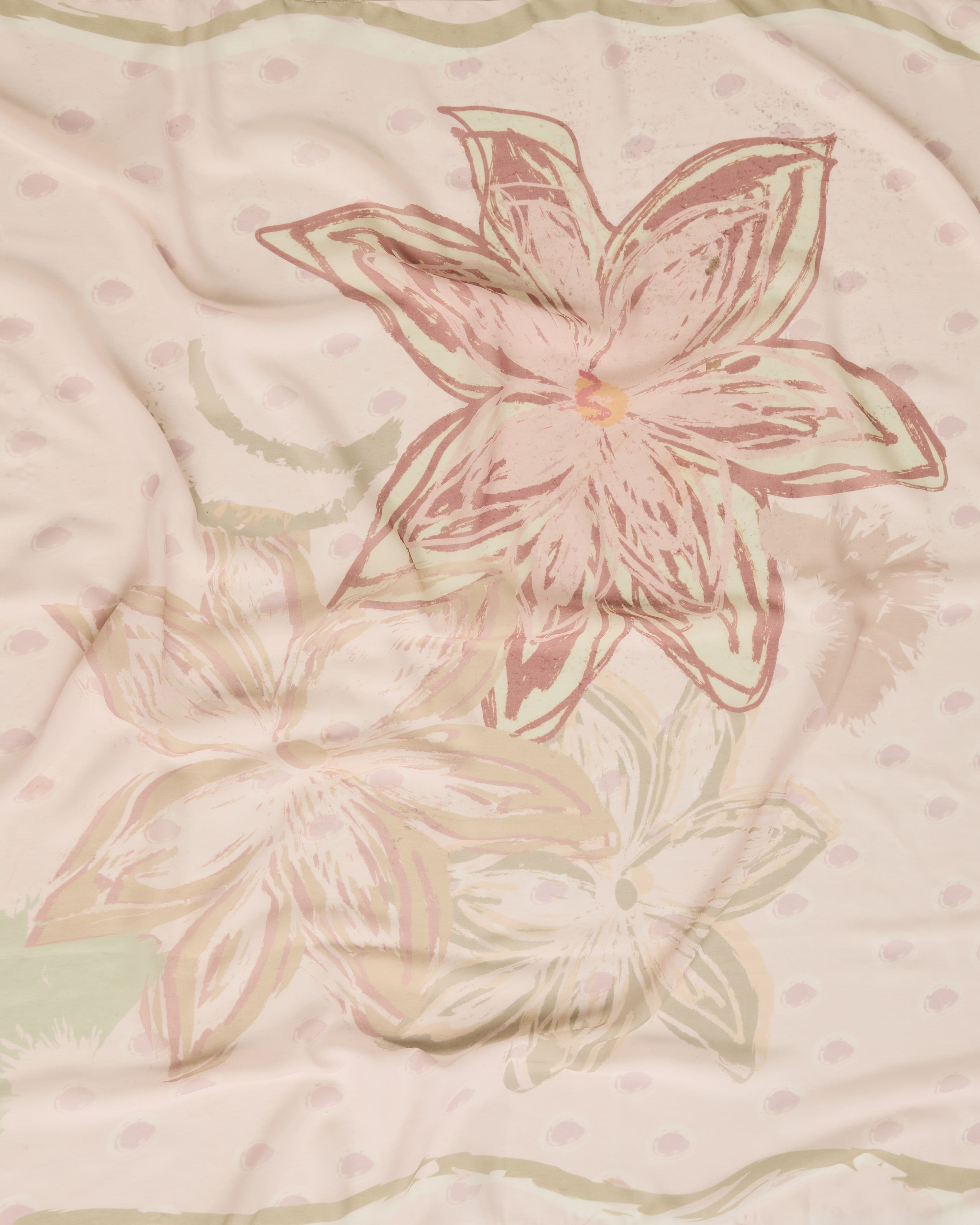 Cassia Dusty Pink Square Voile Scarf